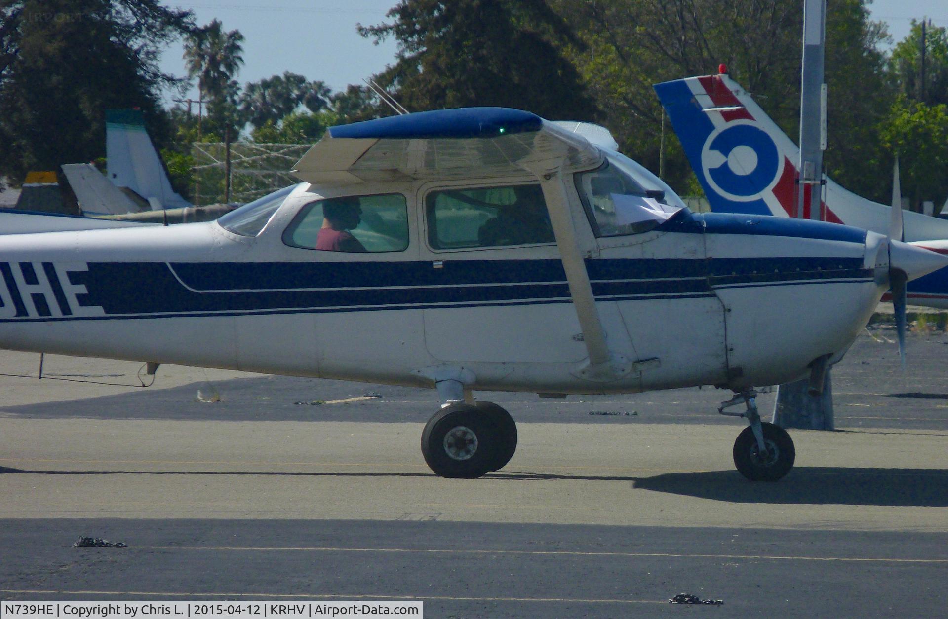 N739HE, 1978 Cessna 172N C/N 17270549, A local 1978 Cessna 172N clear of 31R taxing back to Nice Air.