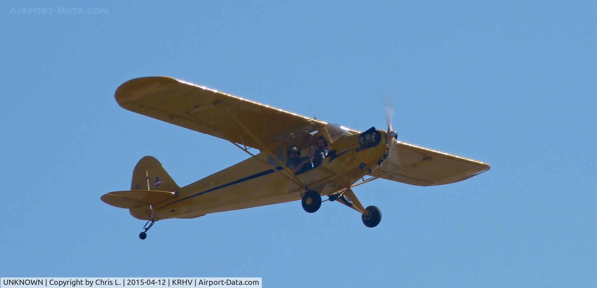 UNKNOWN, Piper Cub C/N UNKNOWN, A local Piper Cub taking off on runway 31R at Reid Hillview.