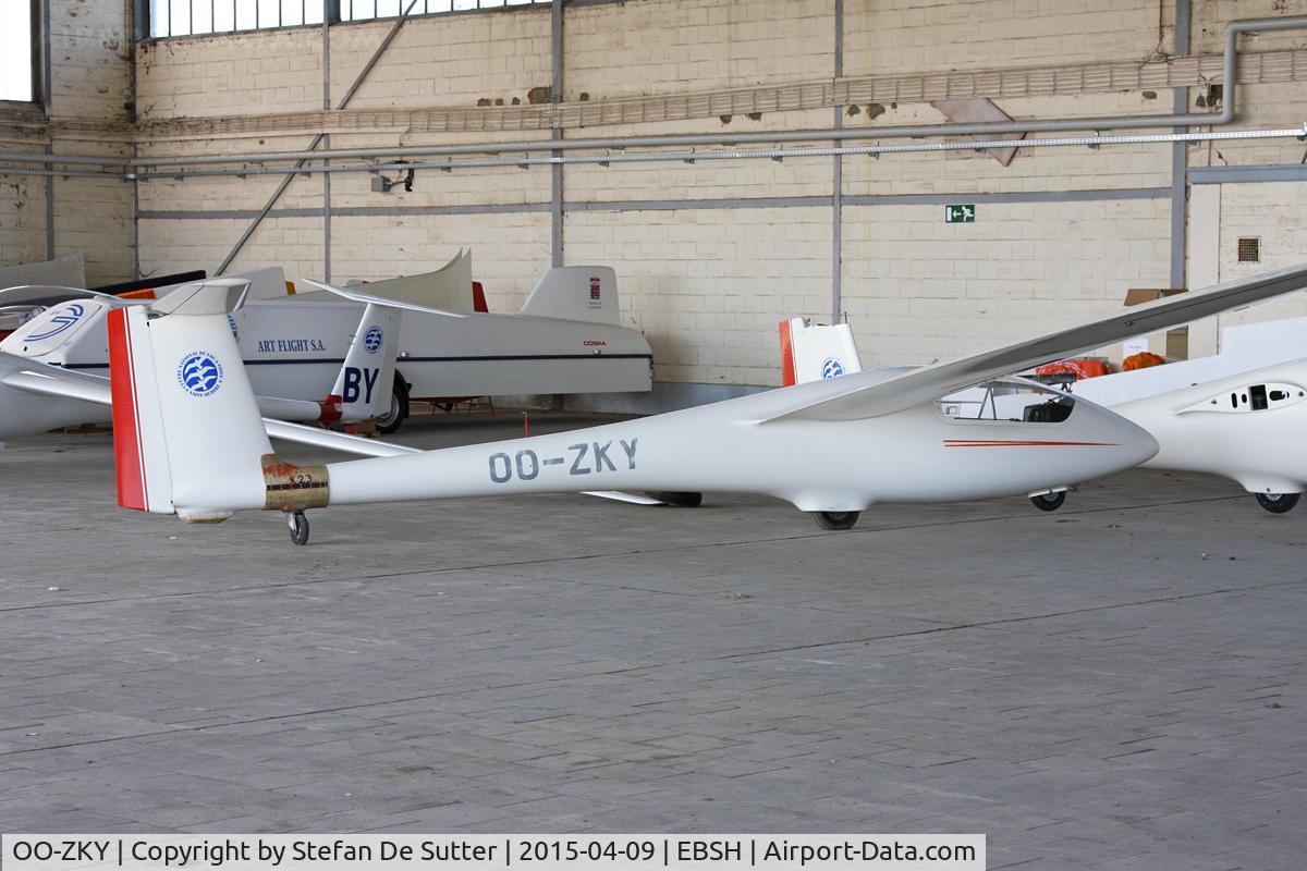 OO-ZKY, 1987 Schleicher ASK-23B C/N 23091, @ EBSH.