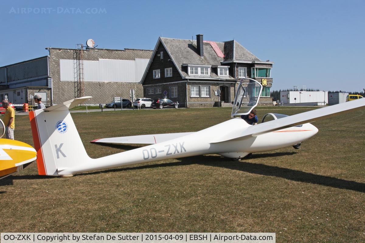 OO-ZXK, 1991 Schleicher ASK-21 C/N 21511, @ EBSH. First picture.