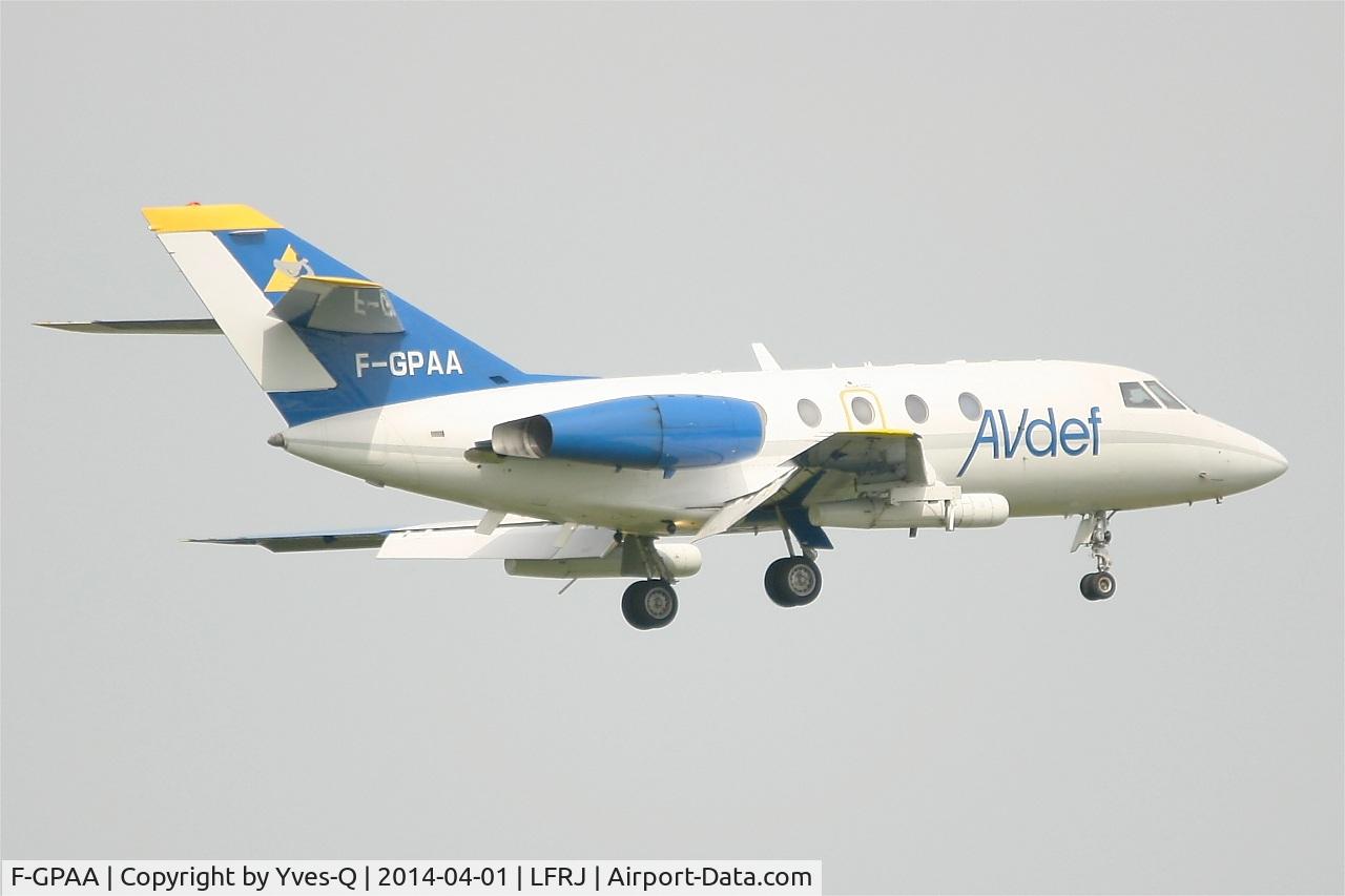 F-GPAA, 1967 Dassault Falcon (Mystere) 20C C/N 103, Dassault Falcon 20C, On final Rwy 08, Landivisiau Naval Air Base (LFRJ)