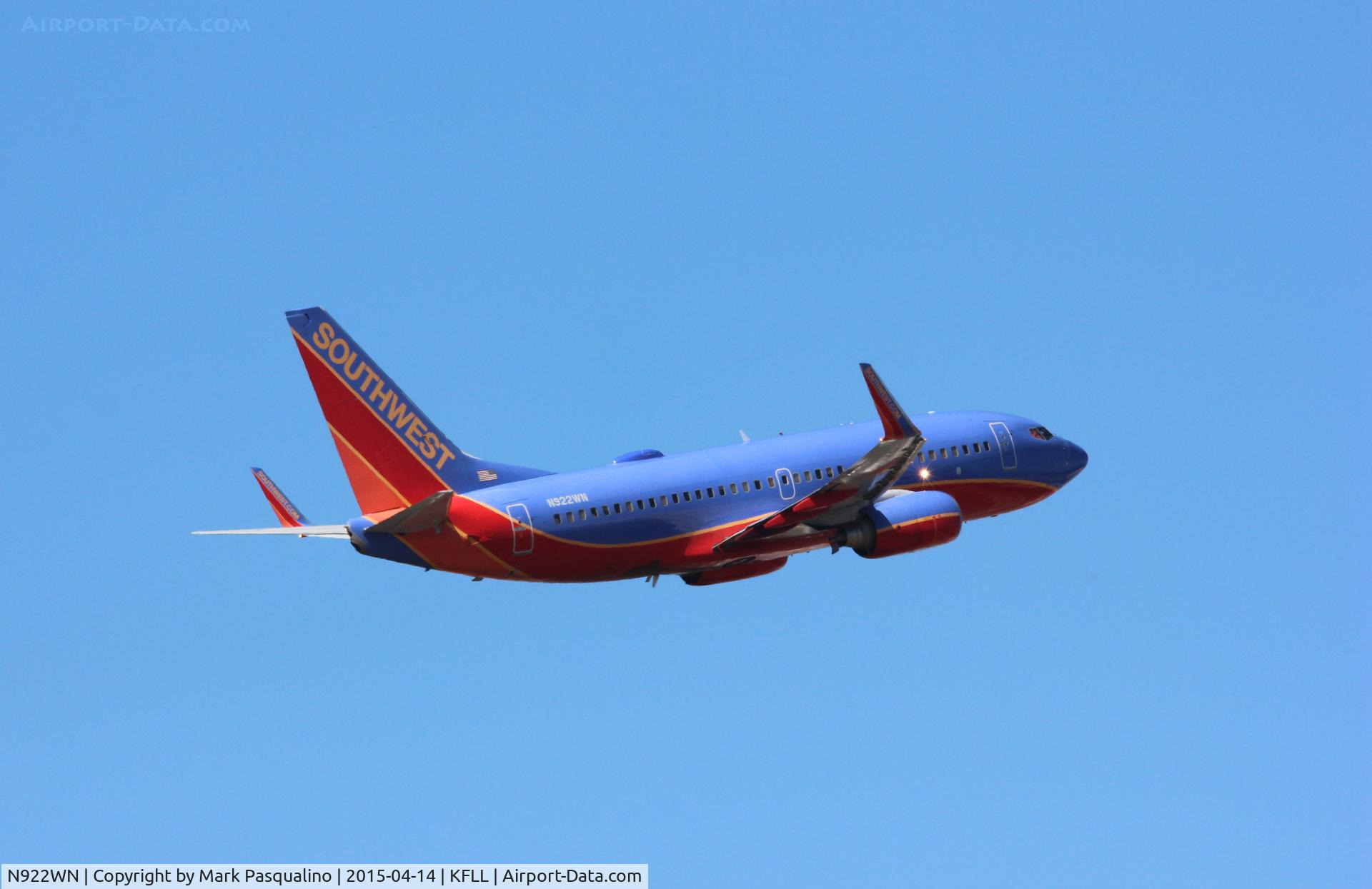 N922WN, 2008 Boeing 737-7H4 C/N 32461, Boeing 737-700