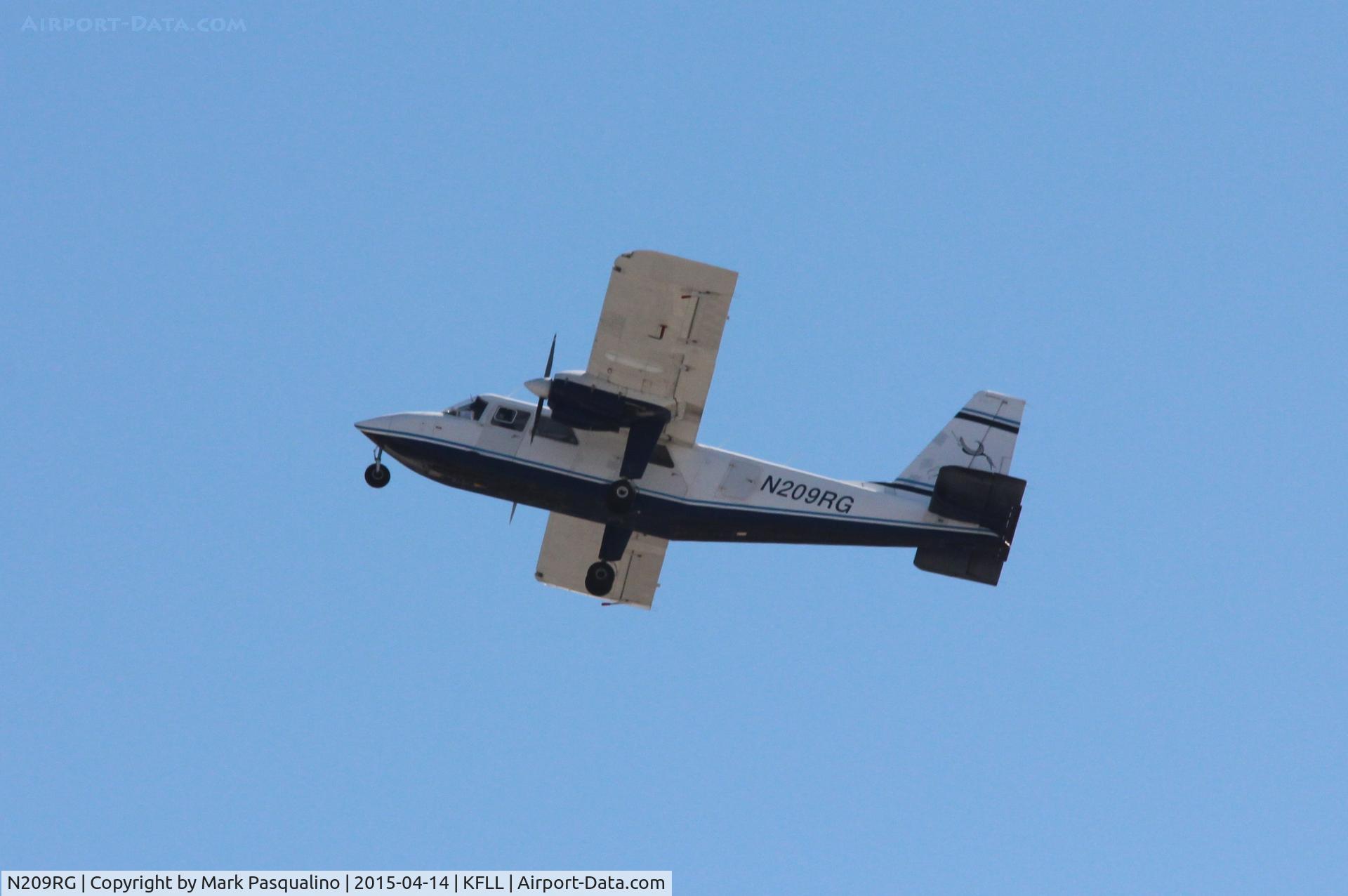 N209RG, 1971 Britten-Norman BN-2A-6 Islander C/N 209, BN-2A-6 Islander