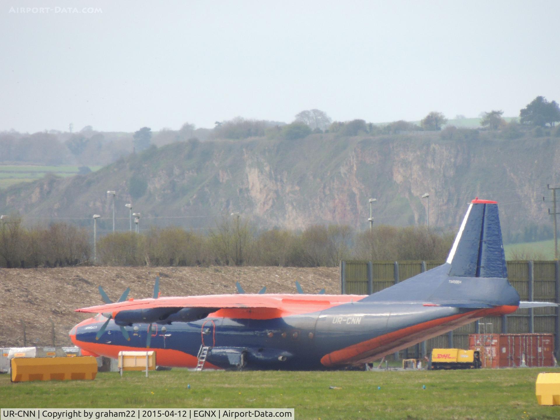 UR-CNN, 1967 Antonov An-12BK C/N 7345004, Seen at East Midland Airport - UK