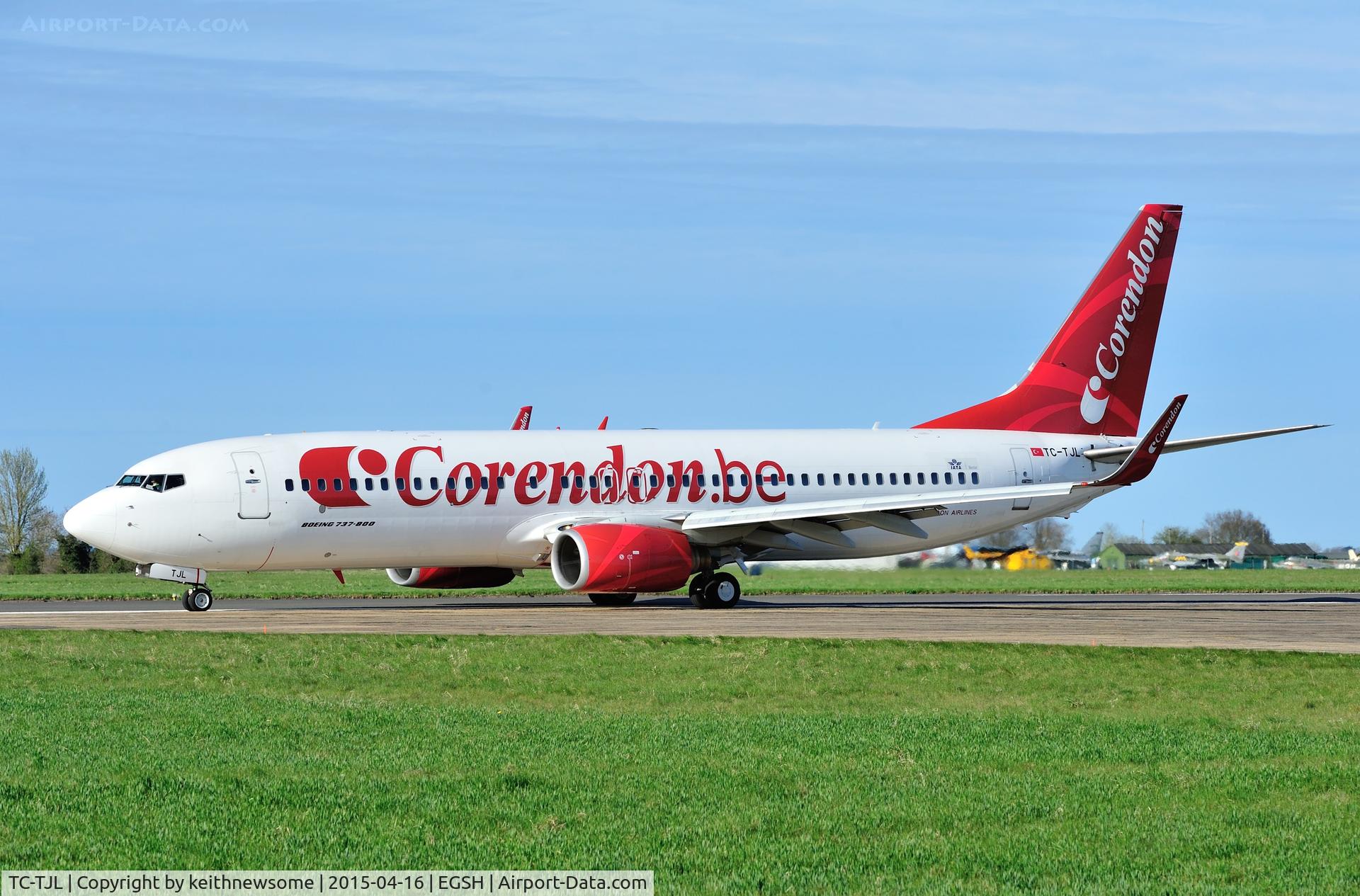TC-TJL, 2003 Boeing 737-86J C/N 32920, First holiday charter of 2015.