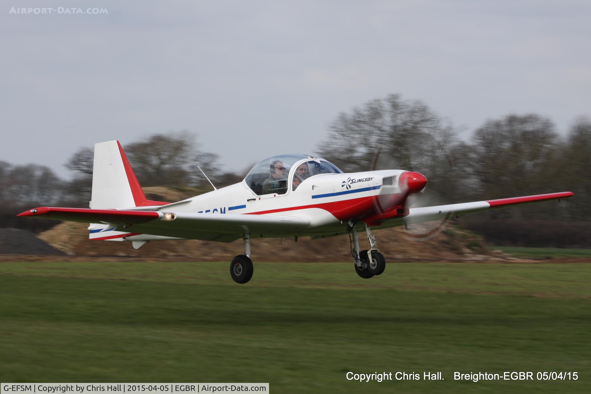 G-EFSM, 1989 Slingsby T-67M-260 Firefly C/N 2072, at the Easter Homebuilt Aircraft Fly-in