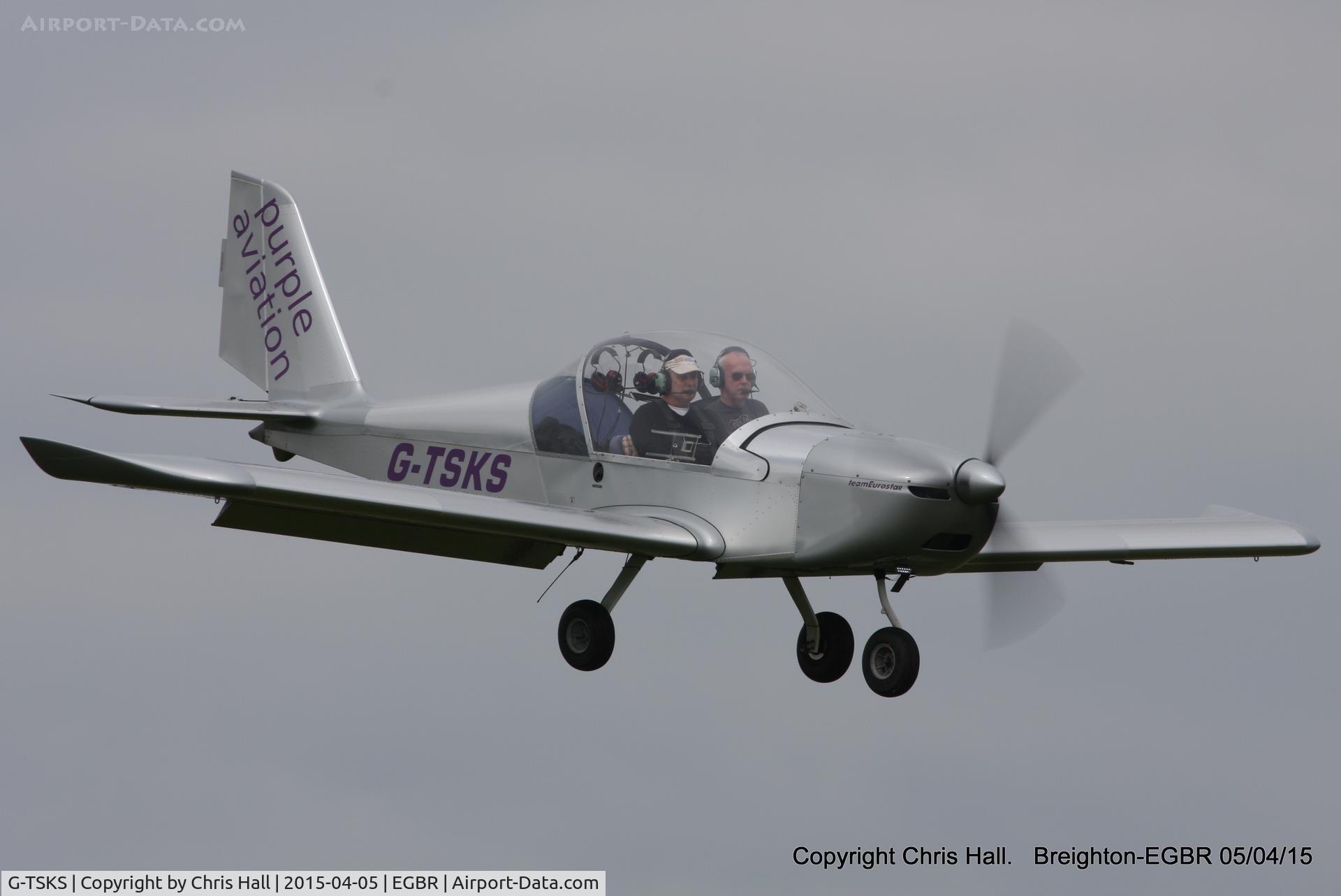 G-TSKS, 2009 Cosmik EV-97 TeamEurostar UK C/N 3320, at the Easter Homebuilt Aircraft Fly-in