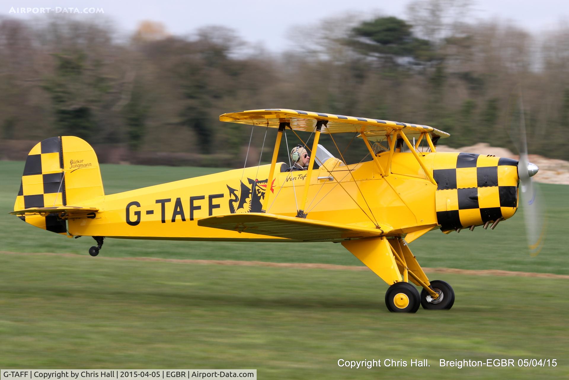 G-TAFF, 1957 CASA 1-131E Jungmann C/N 1129, at the Easter Homebuilt Aircraft Fly-in