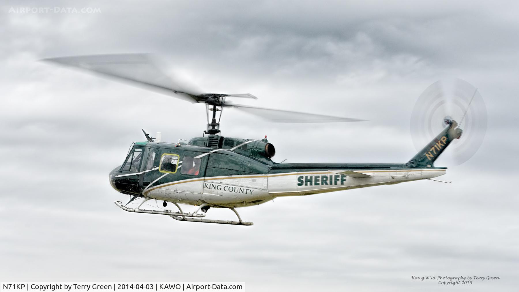 N71KP, 1970 Bell UH-1H Iroquois C/N 12619, King County Sheriff Guardian 2