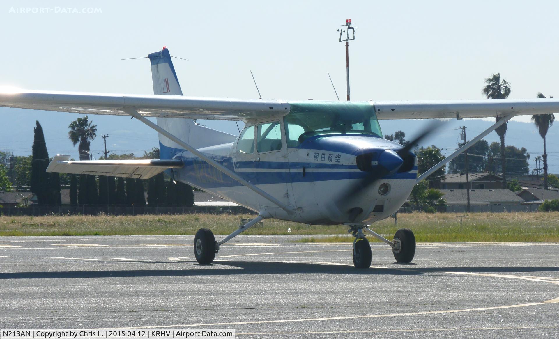 N213AN, Cessna 172N C/N 17272380, A Cessna 172N clear of 31R and going back to Nice Air.