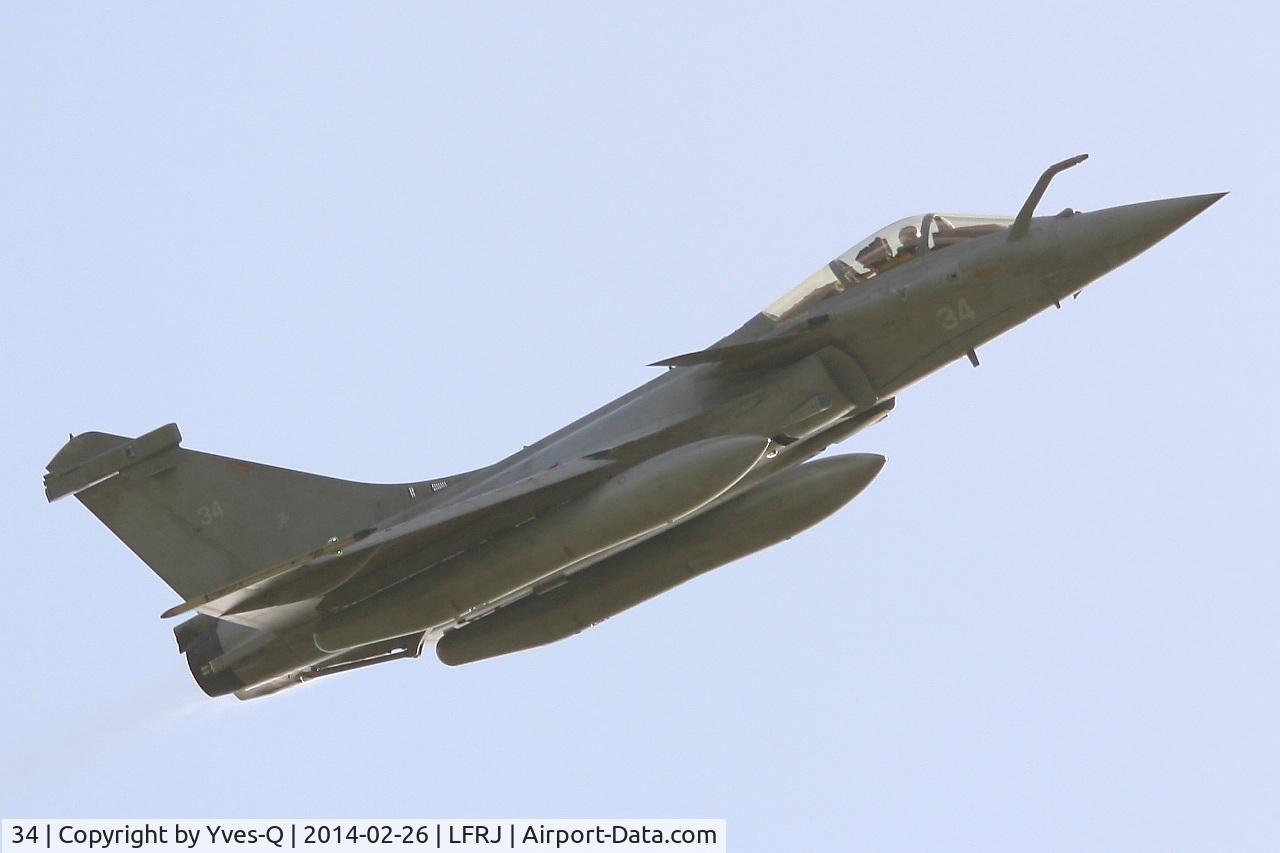 34, Dassault Rafale M C/N 34, Dassault Rafale M, Take-off rwy 26, Landivisiau Naval Air Base (LFRJ)