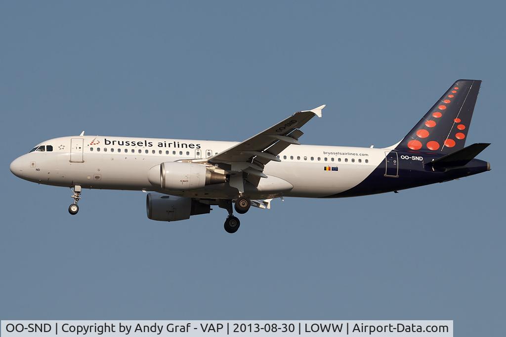 OO-SND, 2002 Airbus A320-214 C/N 1838, Brussels Airlines A320
