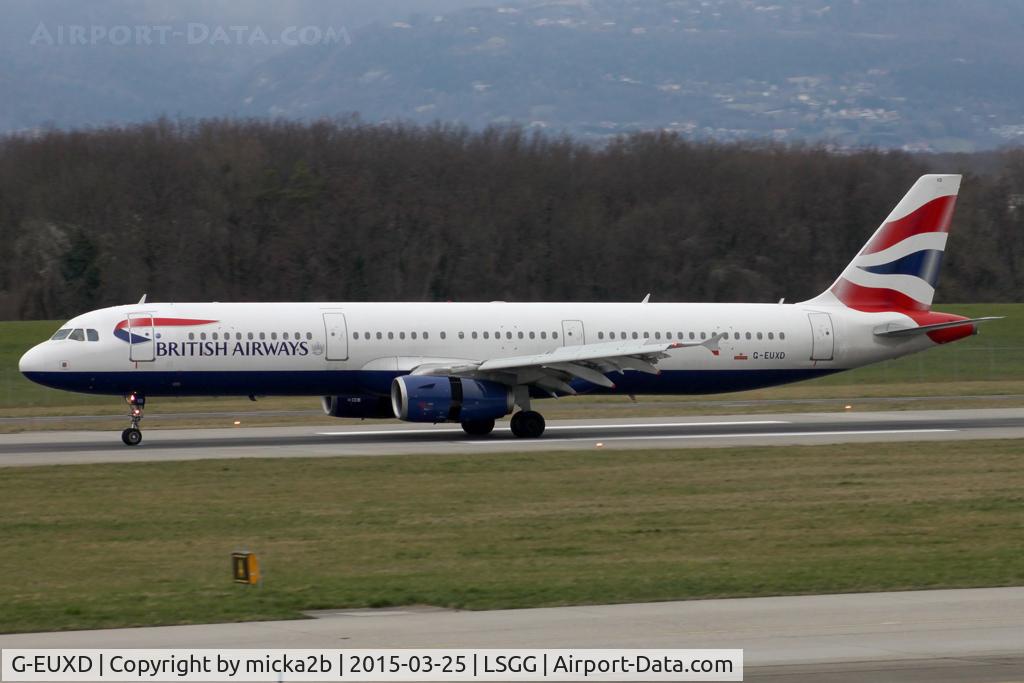 G-EUXD, 2004 Airbus A321-231 C/N 2320, Landing