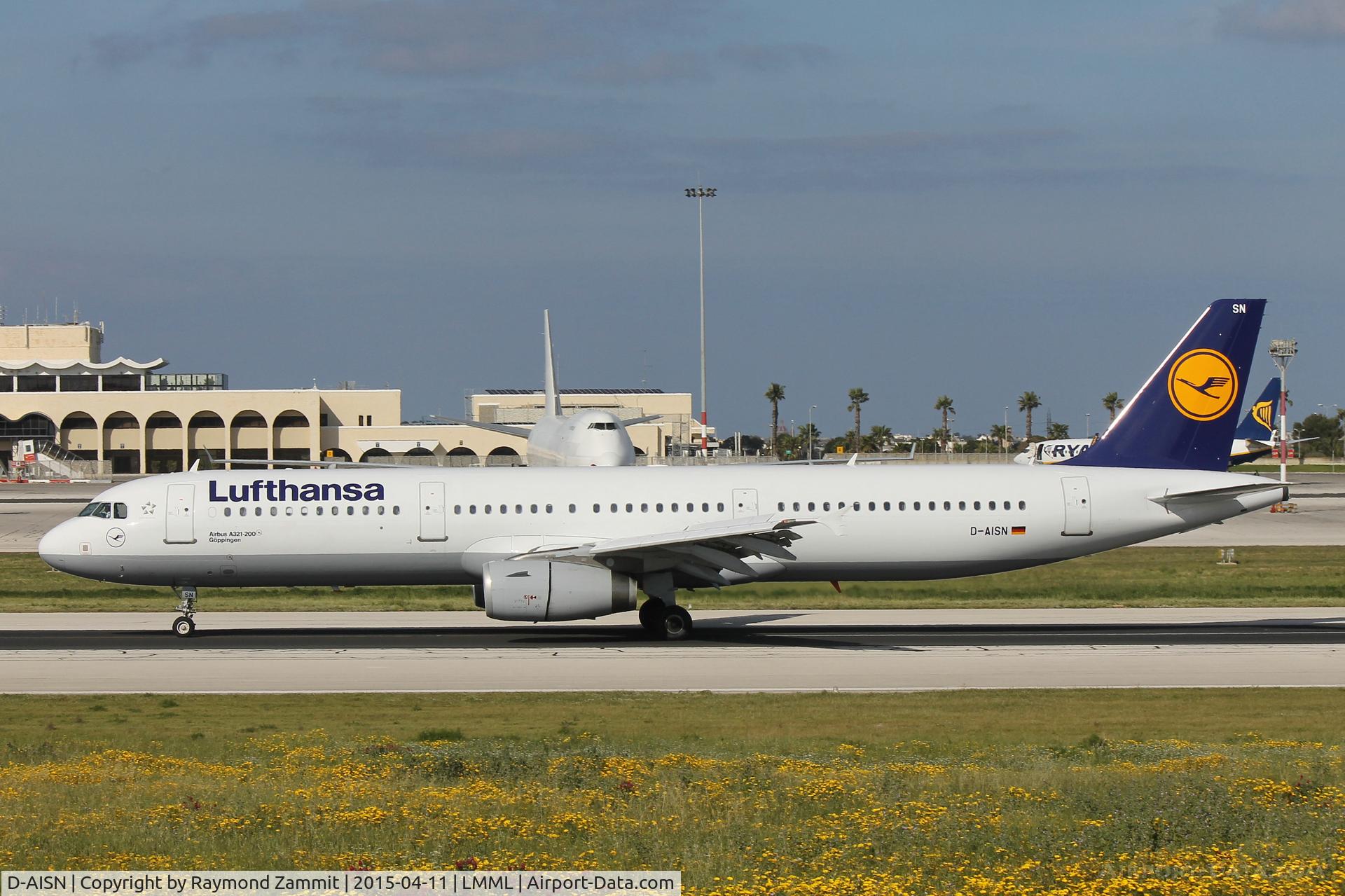 D-AISN, 2008 Airbus A321-231 C/N 3592, A321 D-AISN Lufthansa