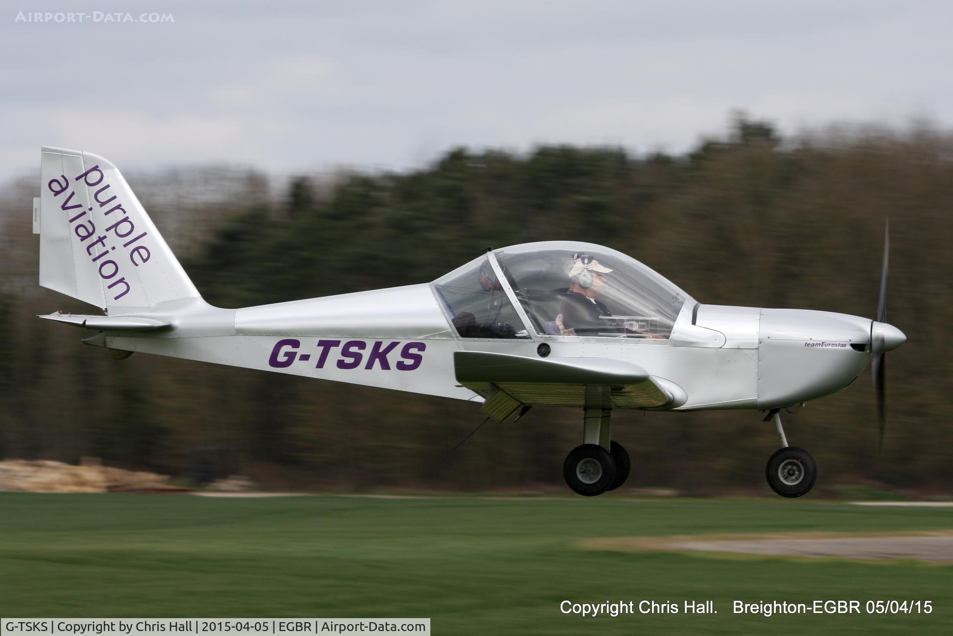 G-TSKS, 2009 Cosmik EV-97 TeamEurostar UK C/N 3320, at the Easter Homebuilt Aircraft Fly-in