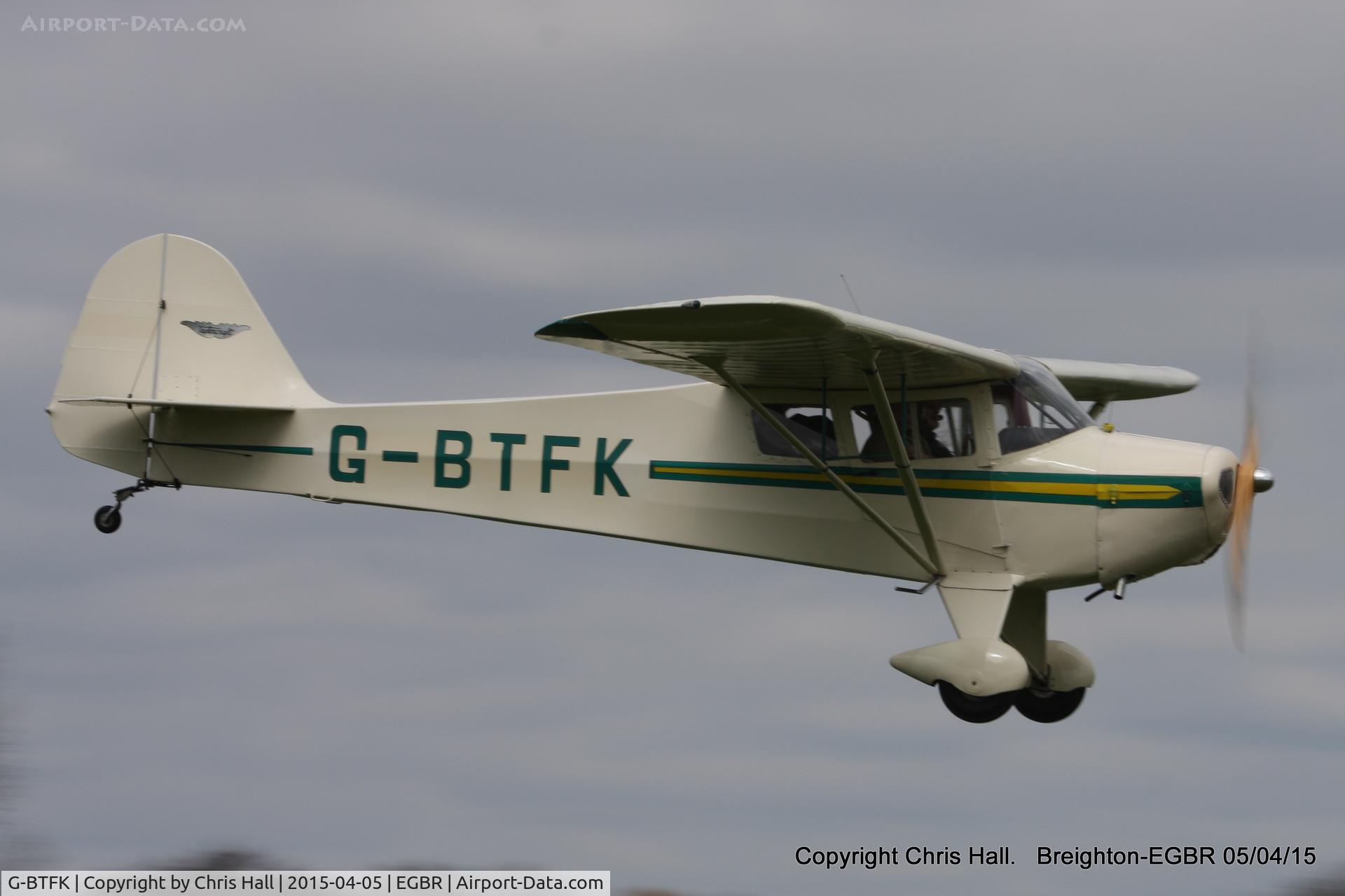 G-BTFK, 1947 Taylorcraft BC-12D Twosome C/N 10540, at the Easter Homebuilt Aircraft Fly-in