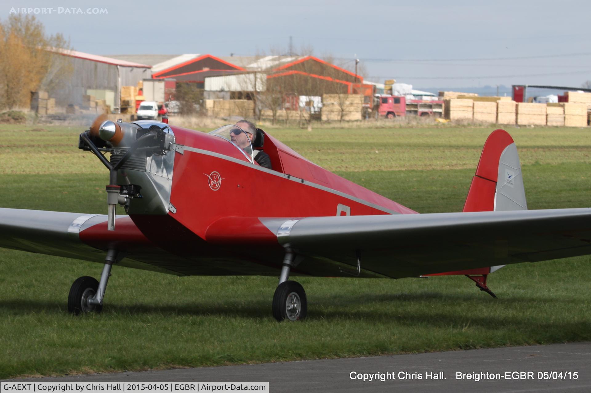 G-AEXT, 1937 Dart Kitten II C/N 123, at the Easter Homebuilt Aircraft Fly-in