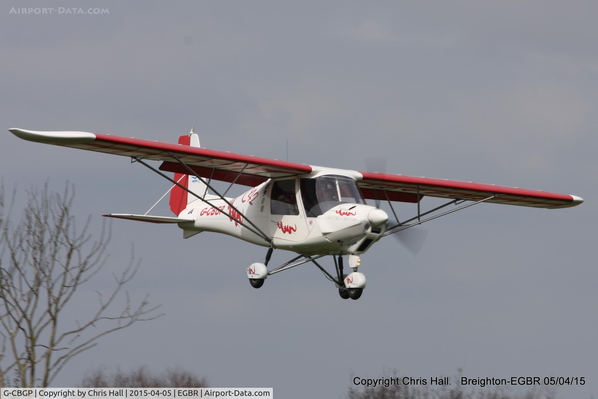G-CBGP, 2001 Comco Ikarus C42 FB UK C/N PFA 322-13741, at the Easter Homebuilt Aircraft Fly-in