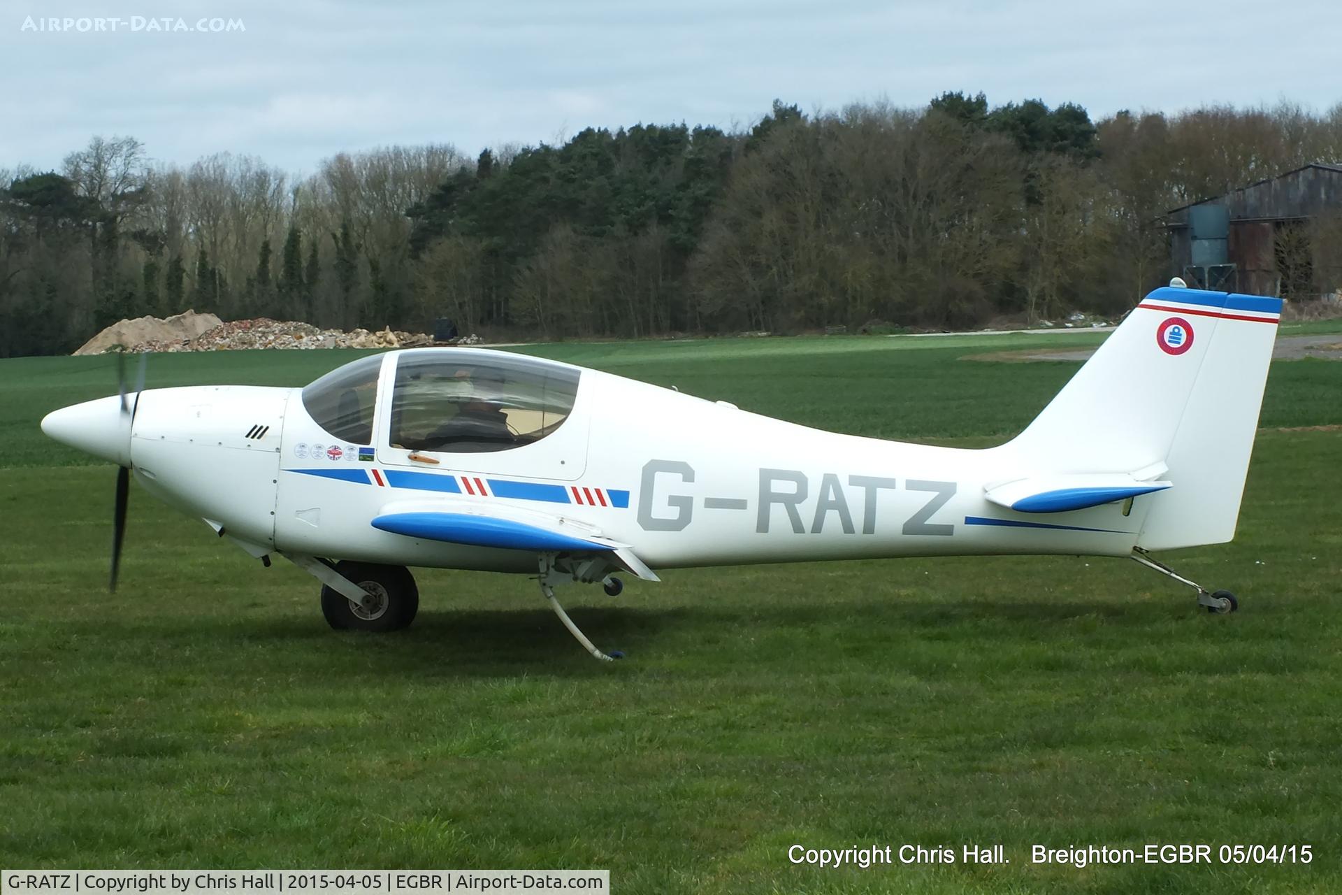 G-RATZ, 1997 Europa Monowheel C/N PFA 247-12582, at the Easter Homebuilt Aircraft Fly-in