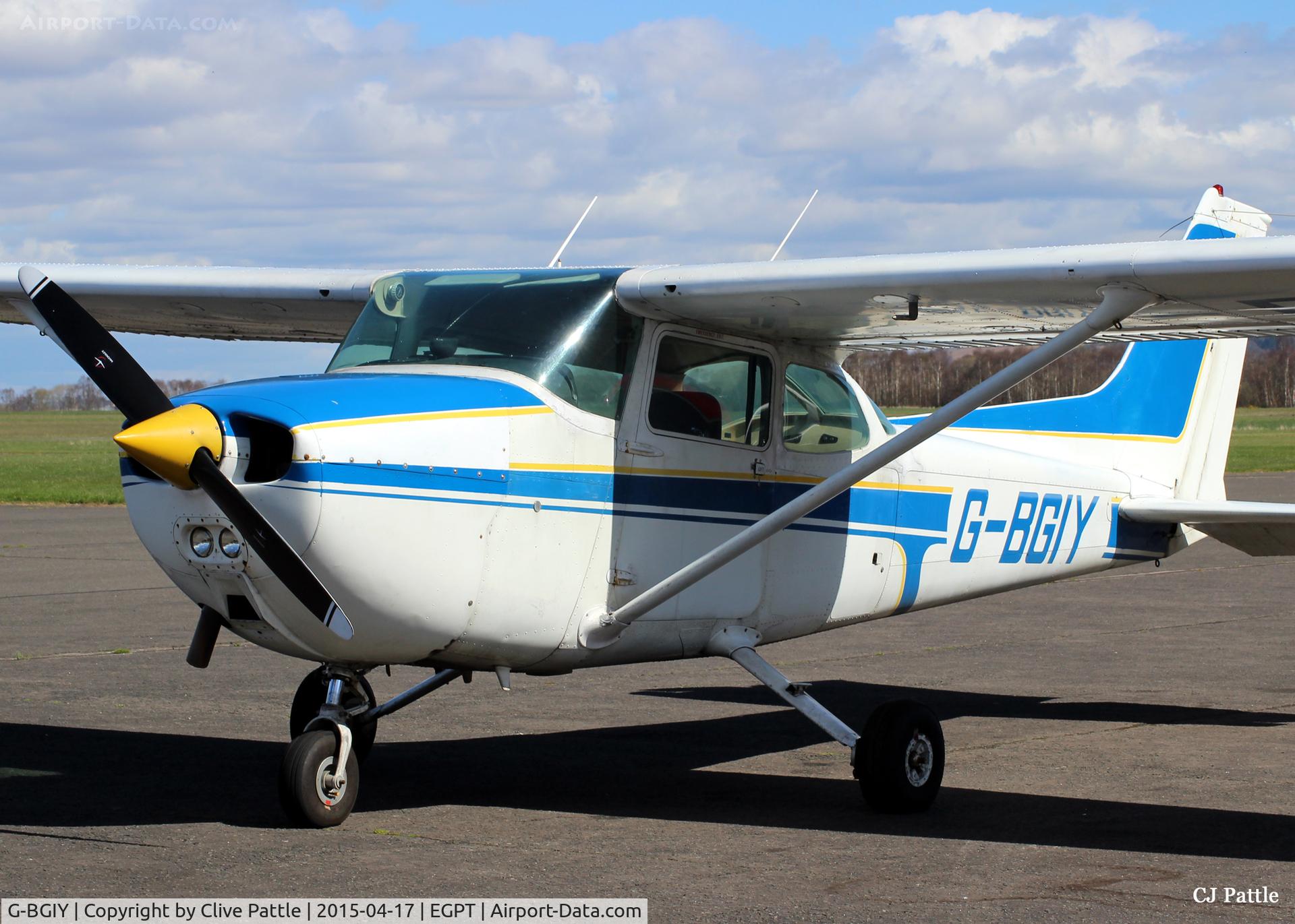 G-BGIY, 1979 Reims F172N Skyhawk C/N 1824, Parked up at Perth EGPT