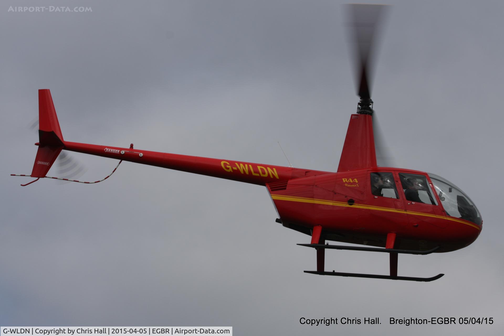 G-WLDN, 2005 Robinson R44 Raven 1 C/N 1507, at the Easter Homebuilt Aircraft Fly-in