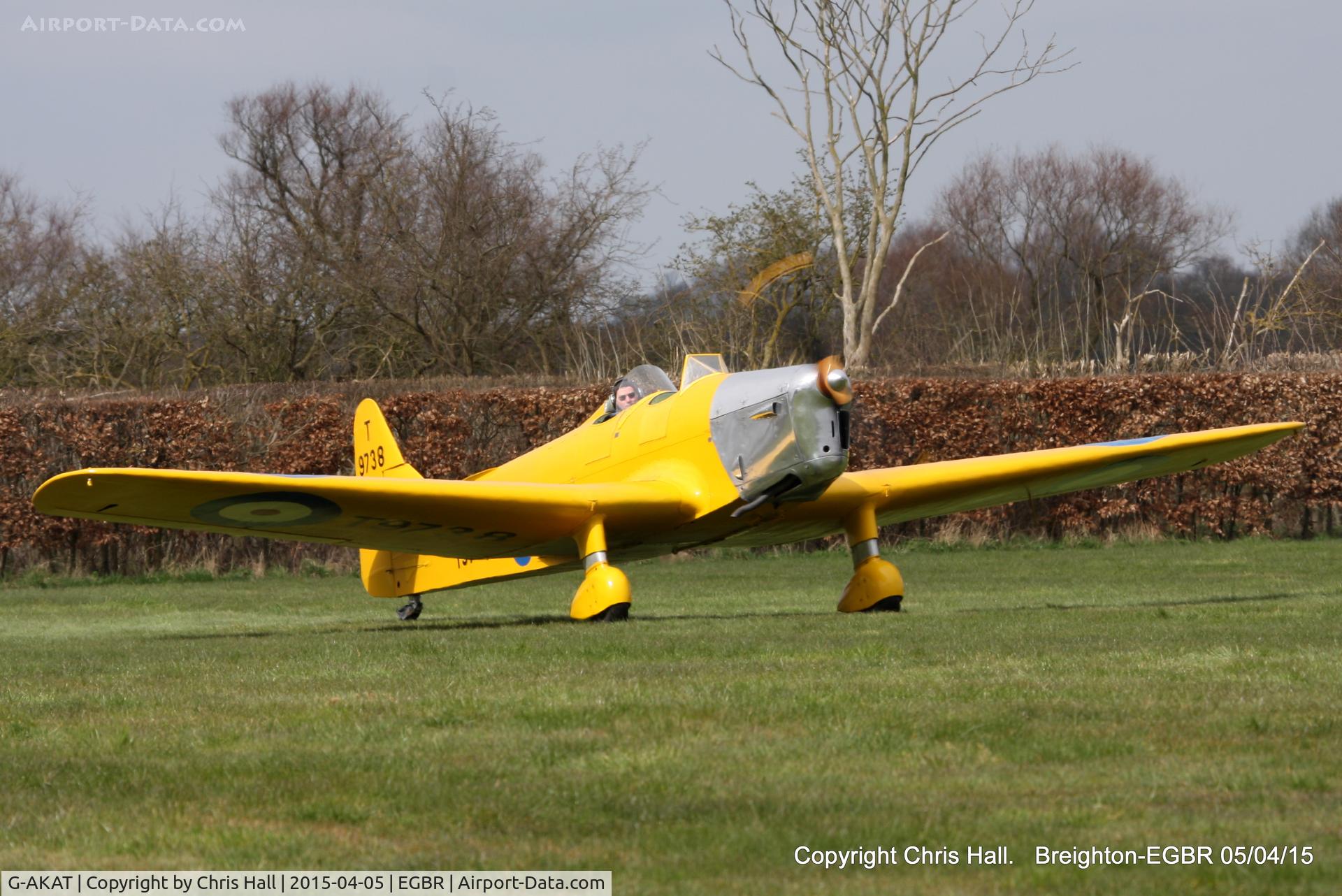 G-AKAT, 1940 Miles M14A Hawk Trainer 3 C/N 2005, at the Easter Homebuilt Aircraft Fly-in