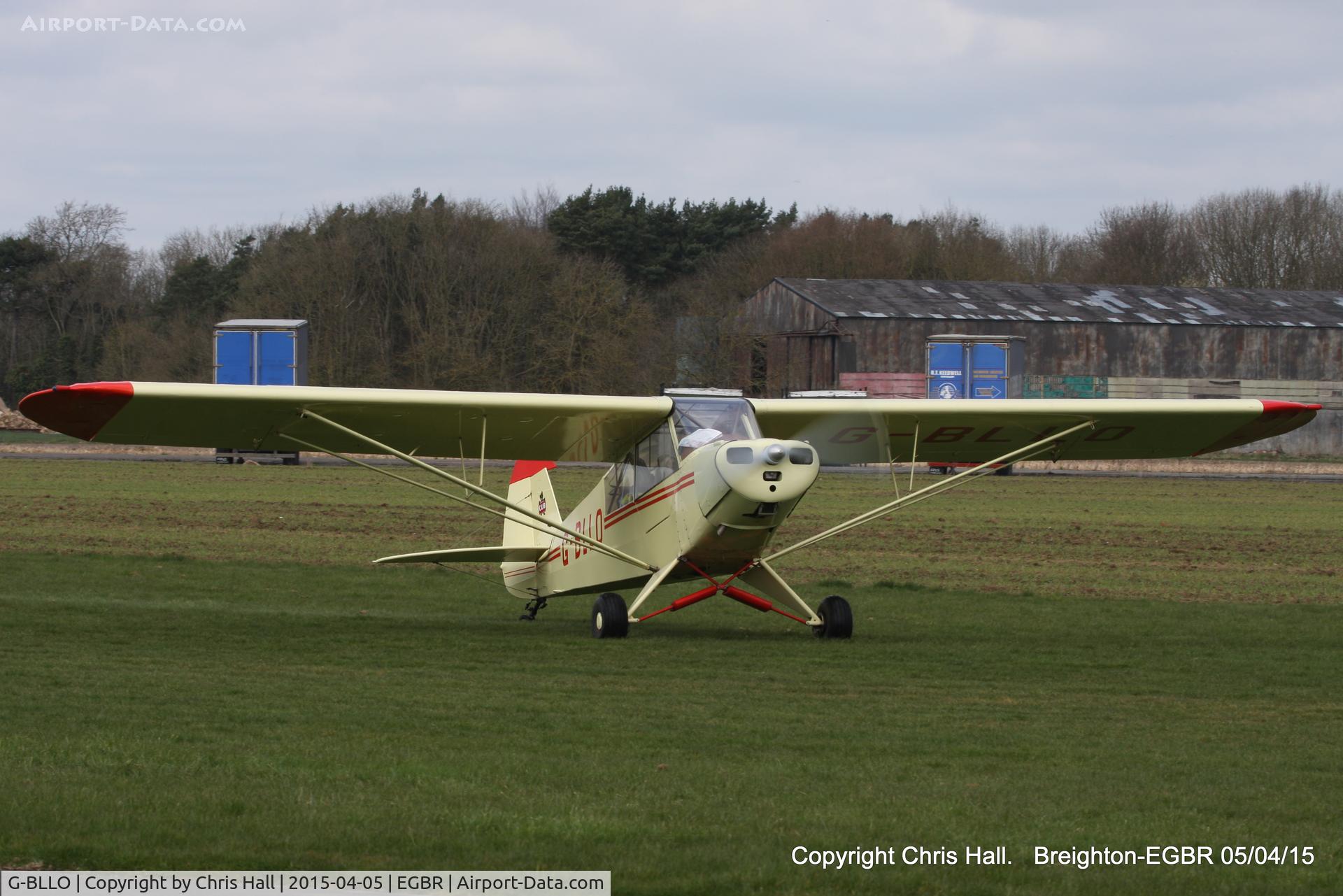G-BLLO, 1953 Piper L-18C Super Cub (PA-18-95) C/N 18-3099, at the Easter Homebuilt Aircraft Fly-in