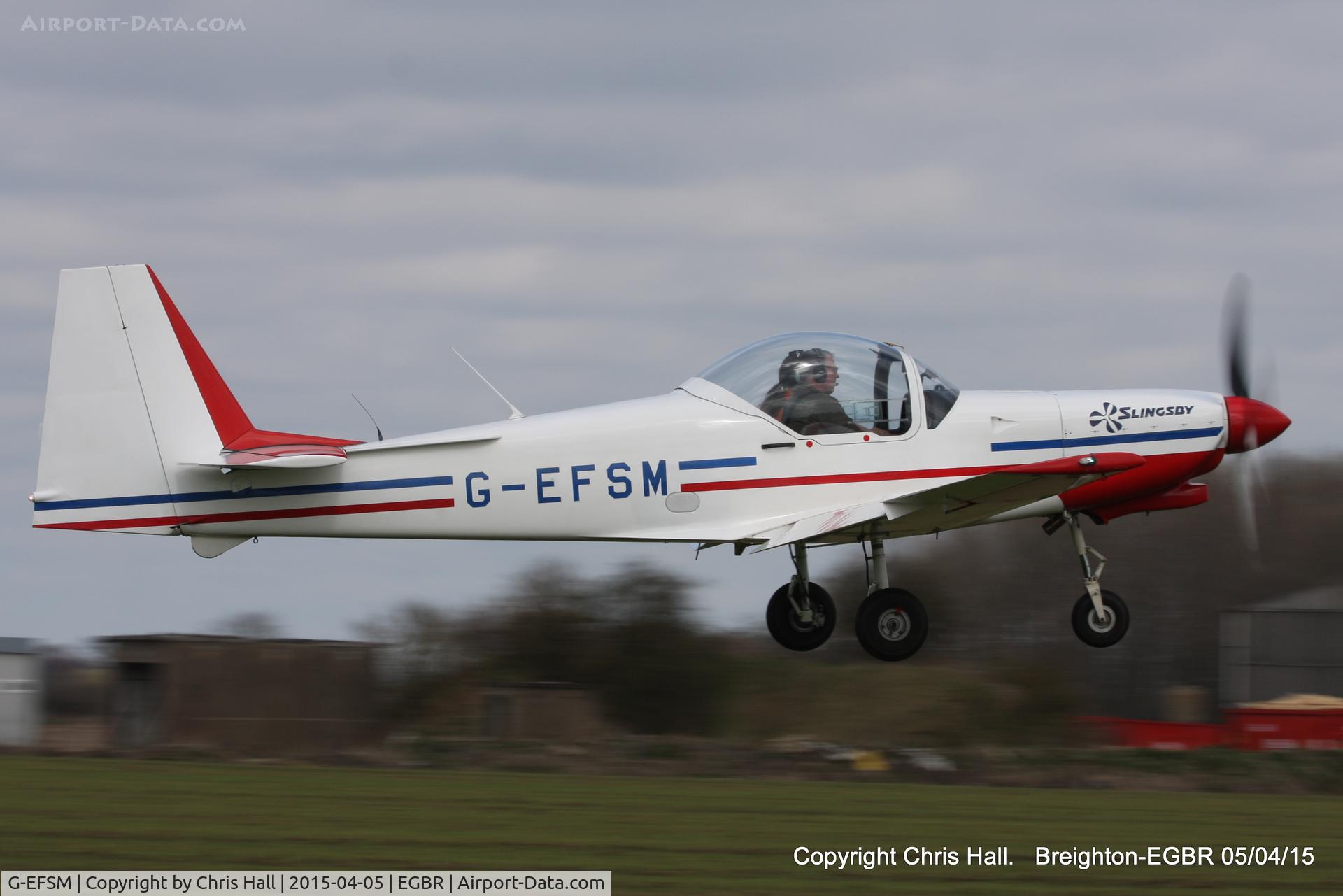 G-EFSM, 1989 Slingsby T-67M-260 Firefly C/N 2072, at the Easter Homebuilt Aircraft Fly-in