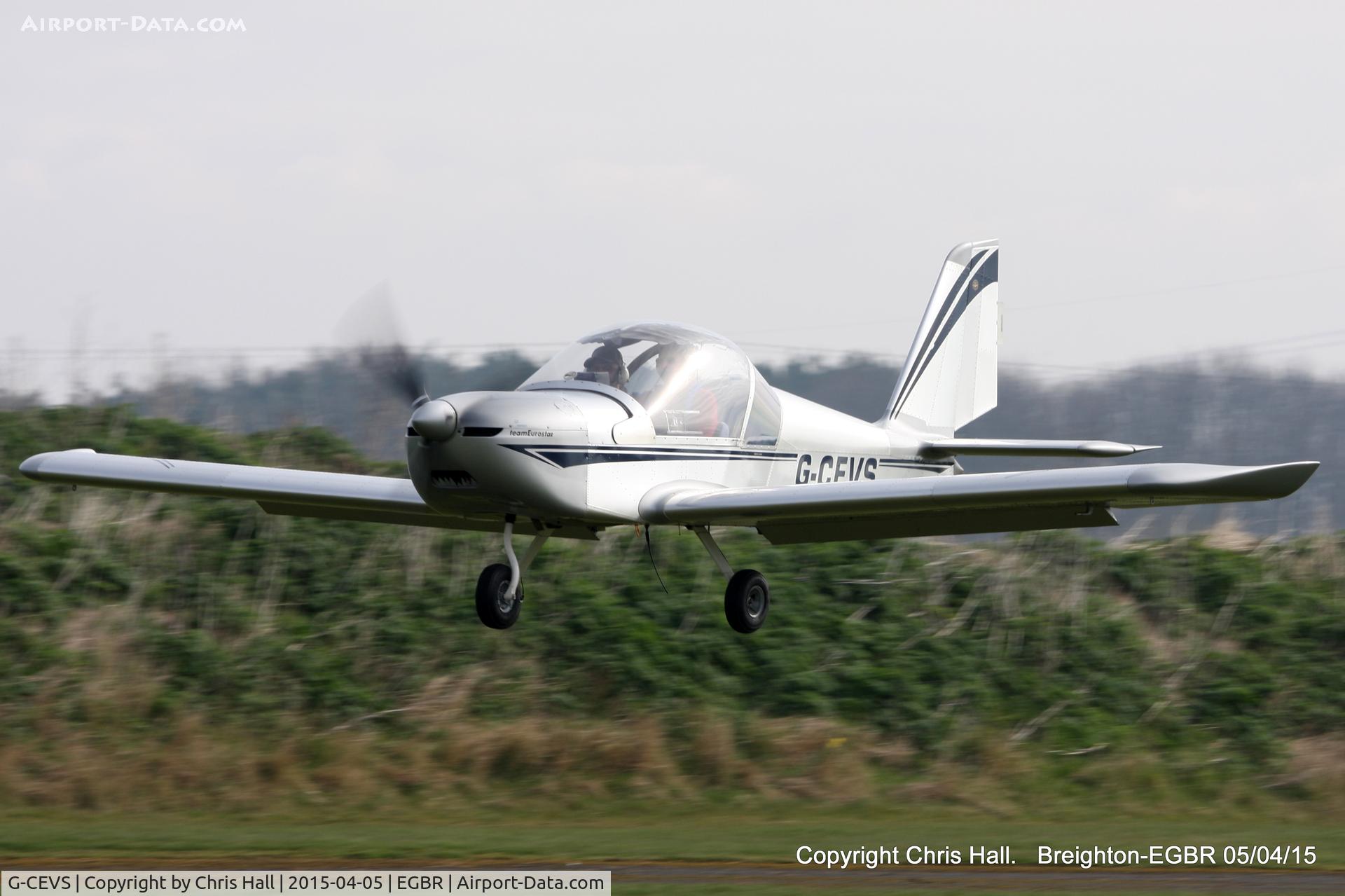 G-CEVS, 2007 Cosmik EV-97 TeamEurostar UK C/N 3102, at the Easter Homebuilt Aircraft Fly-in