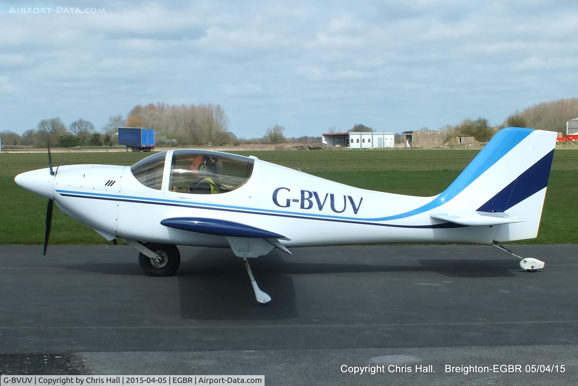 G-BVUV, 1999 Europa Monowheel C/N PFA 247-12762, at the Easter Homebuilt Aircraft Fly-in