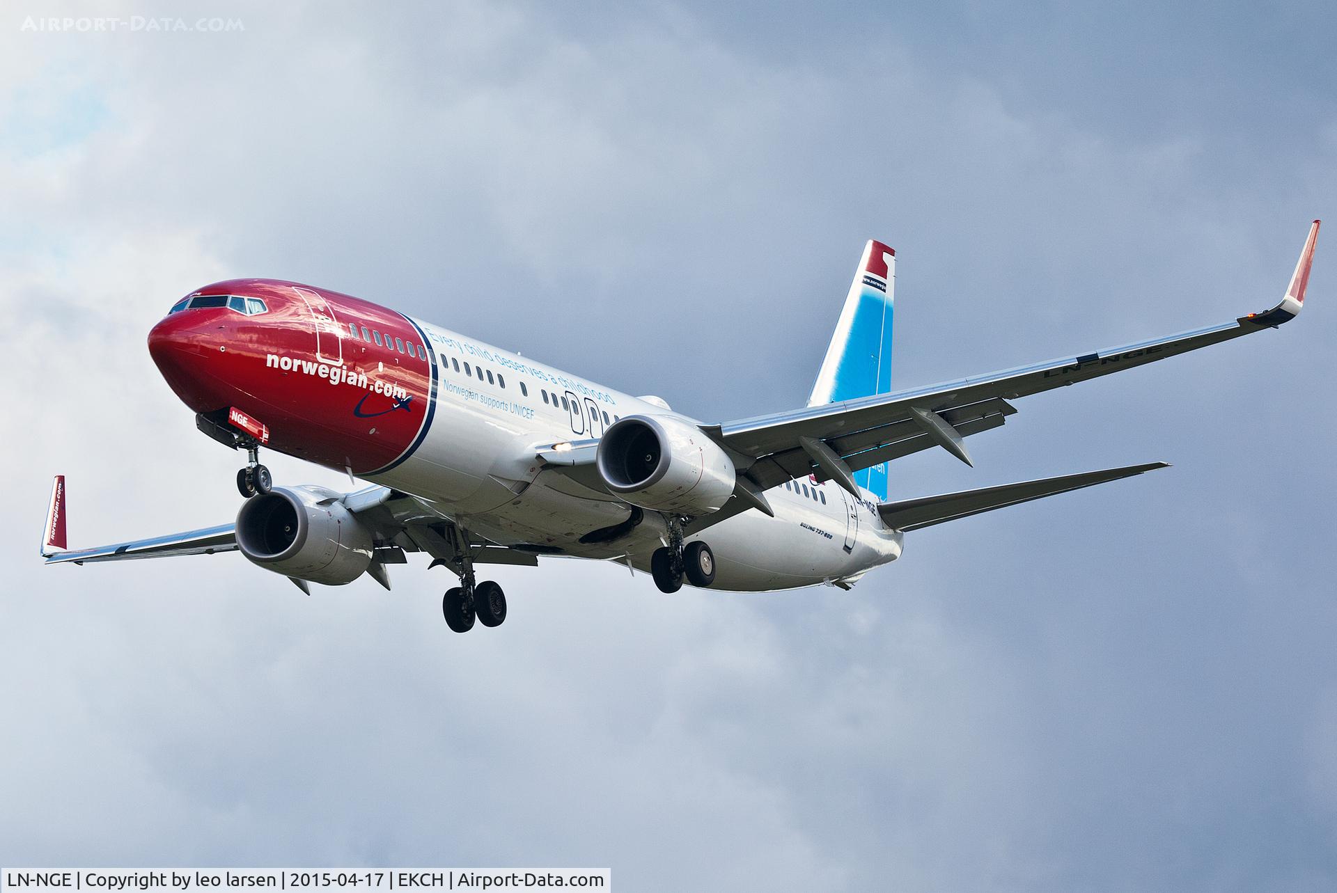 LN-NGE, 2012 Boeing 737-8JP C/N 39050, Copenhagen Kastrup 17.4.15