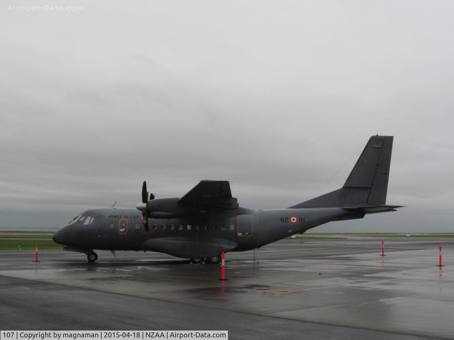 107, Airtech CN-235-200M C/N C107, Code 82-IH now not 62-IH. Down from Tahiti to AKL