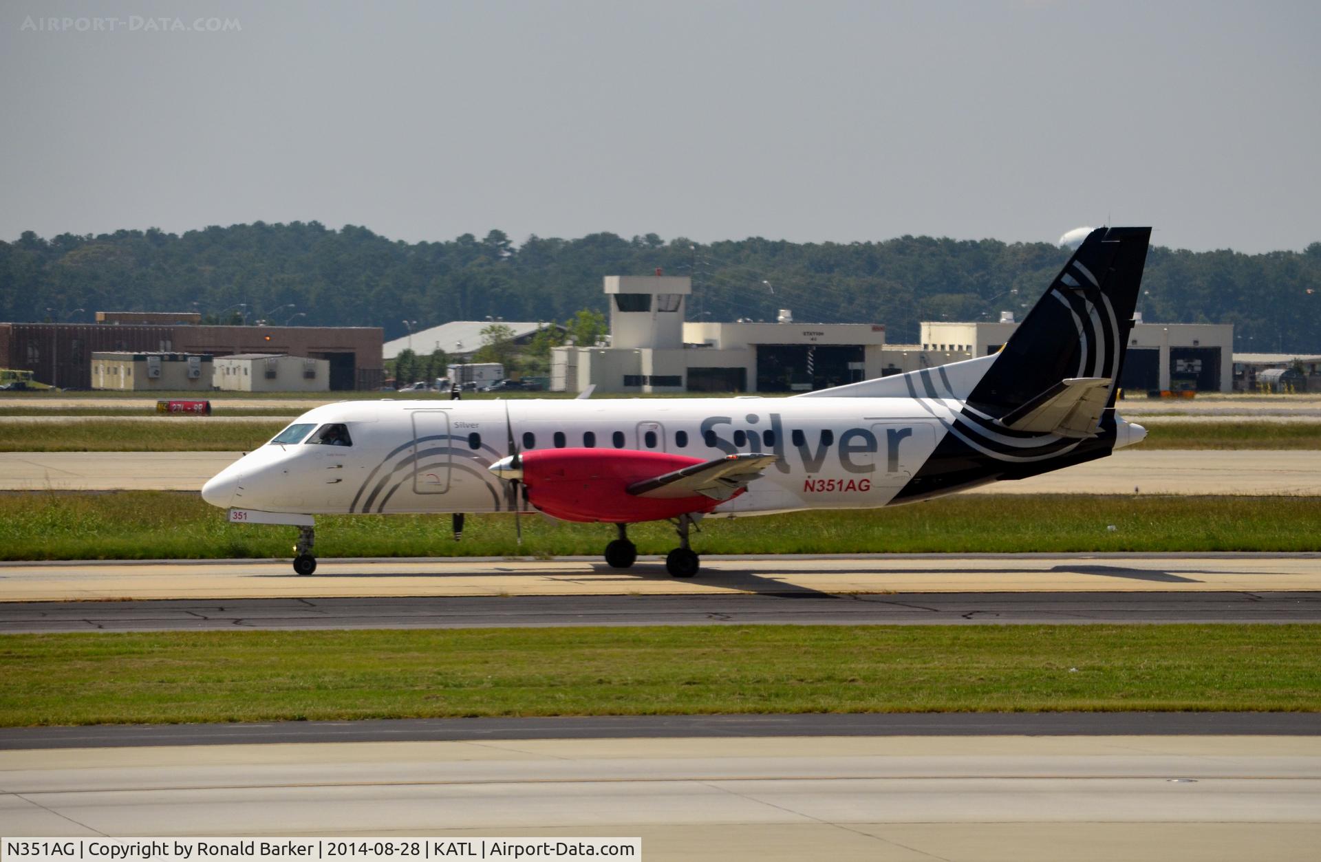 N351AG, 1998 Saab 340B C/N 340B-445, Taxi Atlanta