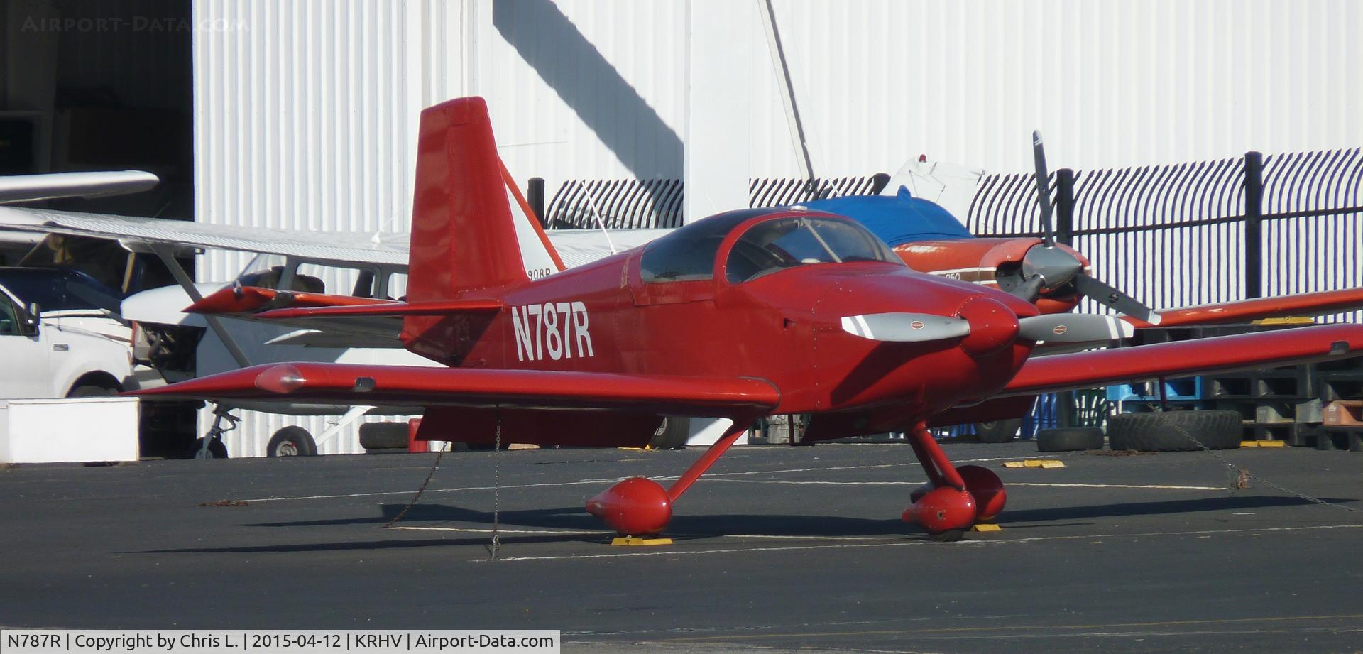N787R, Vans RV-7A C/N 72913, A local Vans RV-7 sitting next to Nice Air.