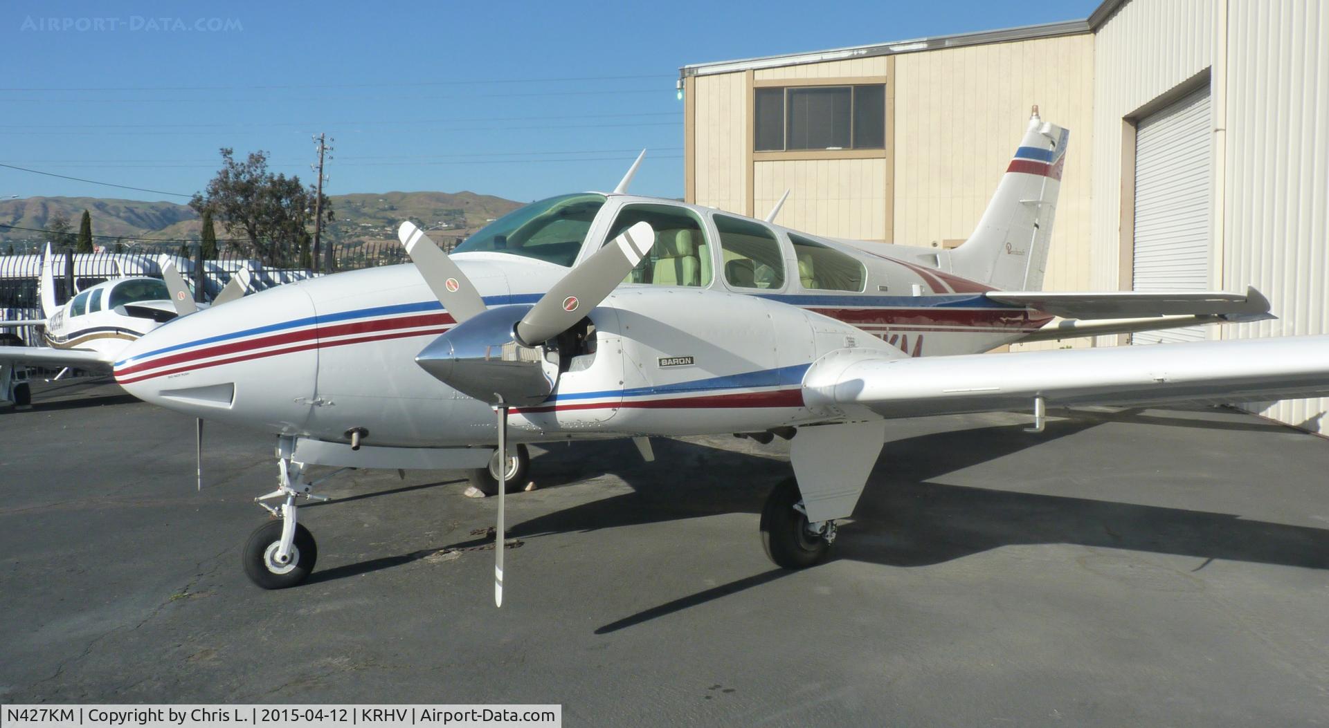 N427KM, 1974 Beech 95-B55 (T42A) Baron C/N TC-1818, A 1974 Beechcraft Baron 55 for sale with Lafferty Aircraft Sales.