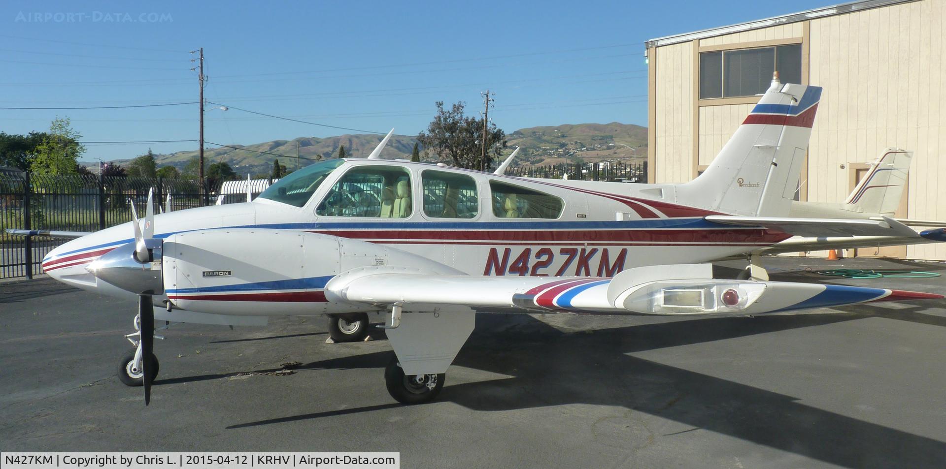 N427KM, 1974 Beech 95-B55 (T42A) Baron C/N TC-1818, A 1974 Beechcraft Baron 55 for sale with Lafferty Aircraft Sales.