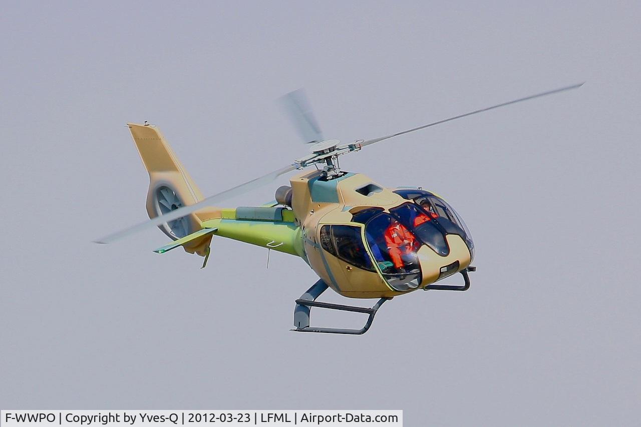 F-WWPO, 2002 Eurocopter EC-120B Colibri C/N 1336, Eurocopter EC-130 B4 with provisional registration F-WWPO, test flight over Marseille-Provence Airport (LFML-MRS)