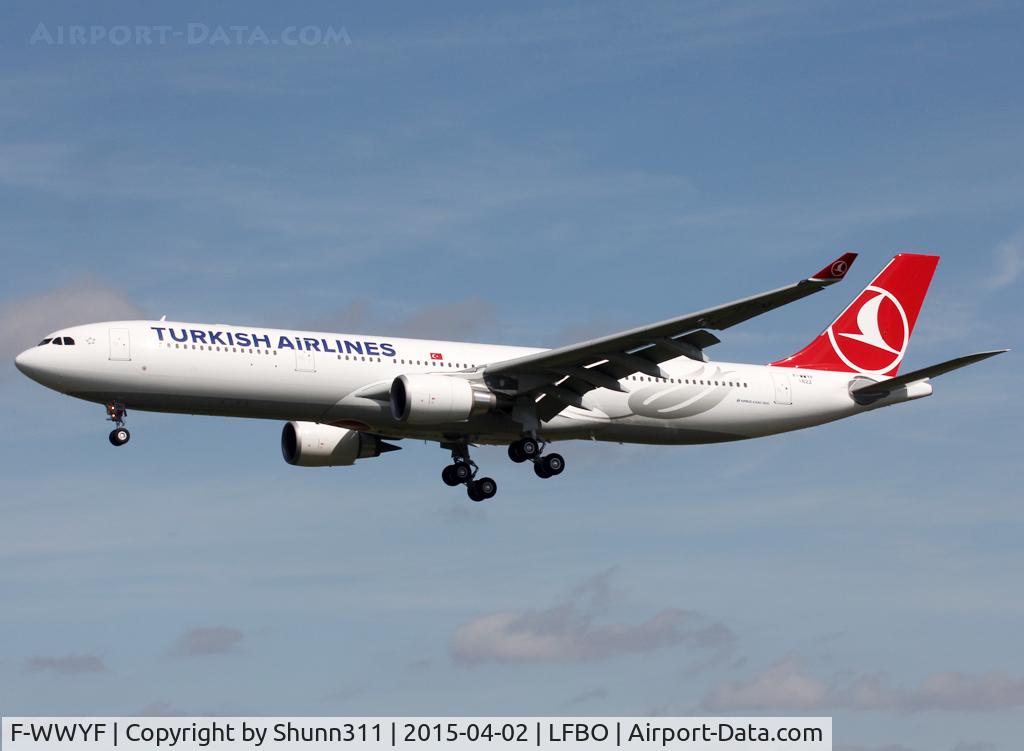 F-WWYF, 2015 Airbus A330-303 C/N 1622, C/n 1622 - To be TC-JOH