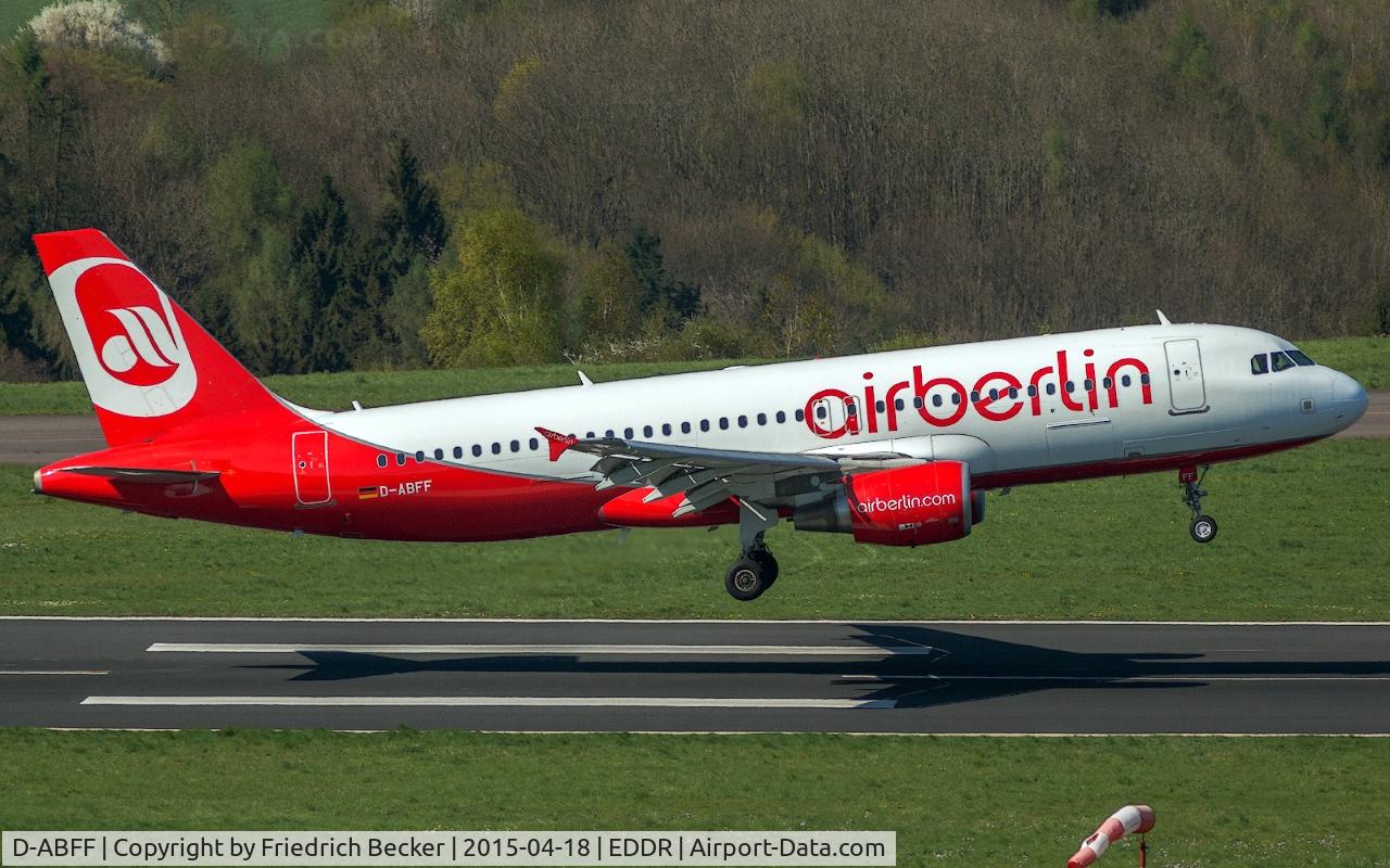 D-ABFF, 2010 Airbus A320-214 C/N 4329, moments prior touchdown, inbound from Palma