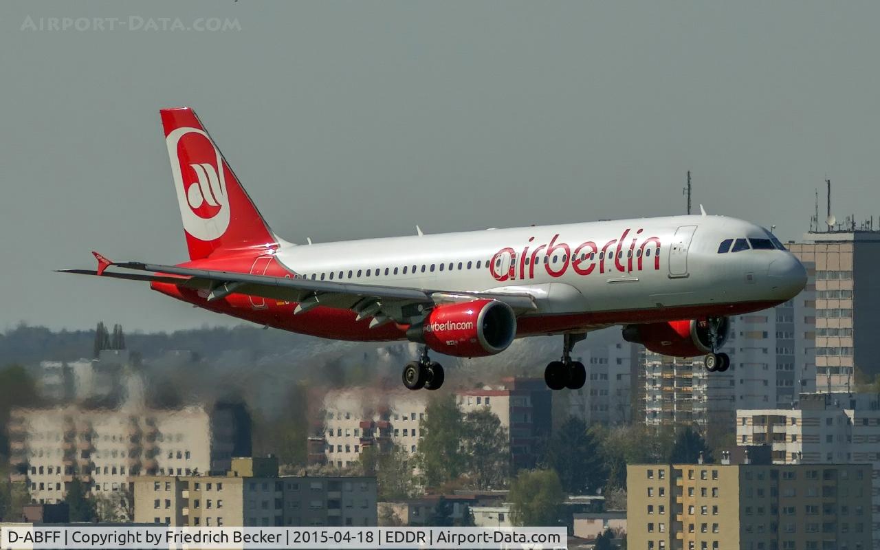 D-ABFF, 2010 Airbus A320-214 C/N 4329, on final, inbound from Palma