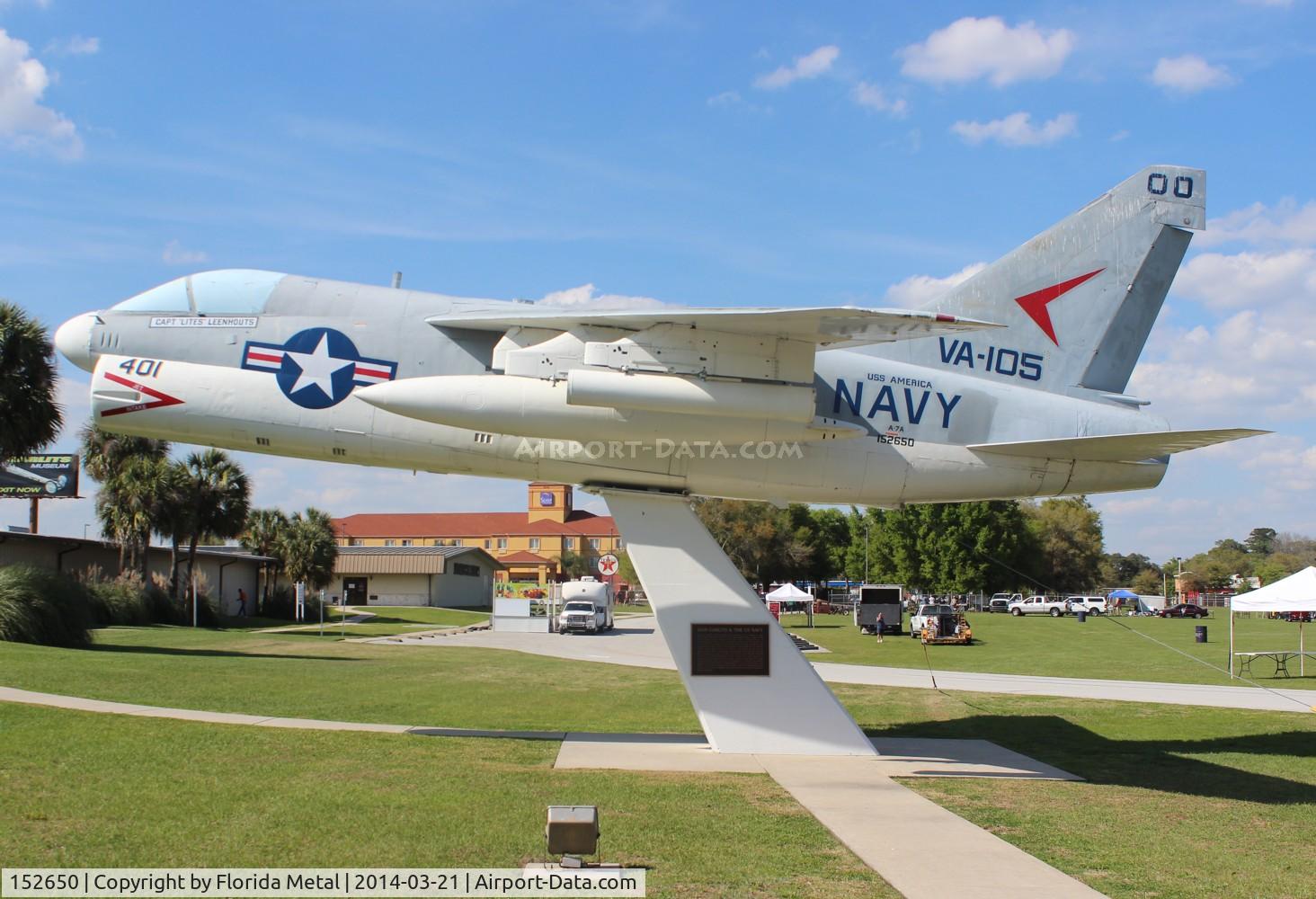 152650, LTV A-7A Corsair II C/N A-007, A-7A at Don Garlitts Drag Racing Museum Belleview FL