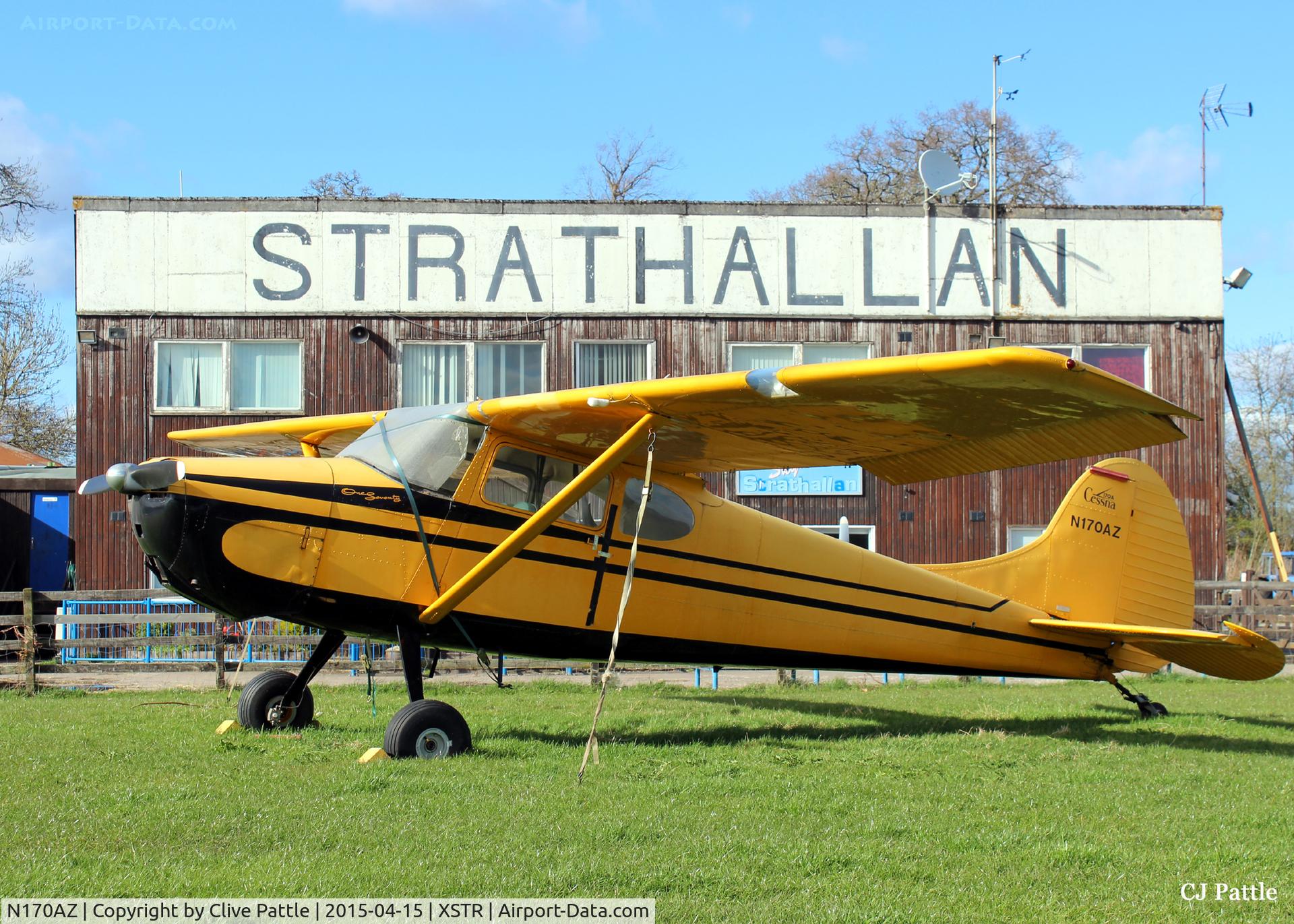 N170AZ, 1950 Cessna 170A C/N 19674, Derelict yet on display at the Strathallan Airfield, XSTR, near Auchterarder, Perthshire, Scotland - the home of Skydive Scotland
