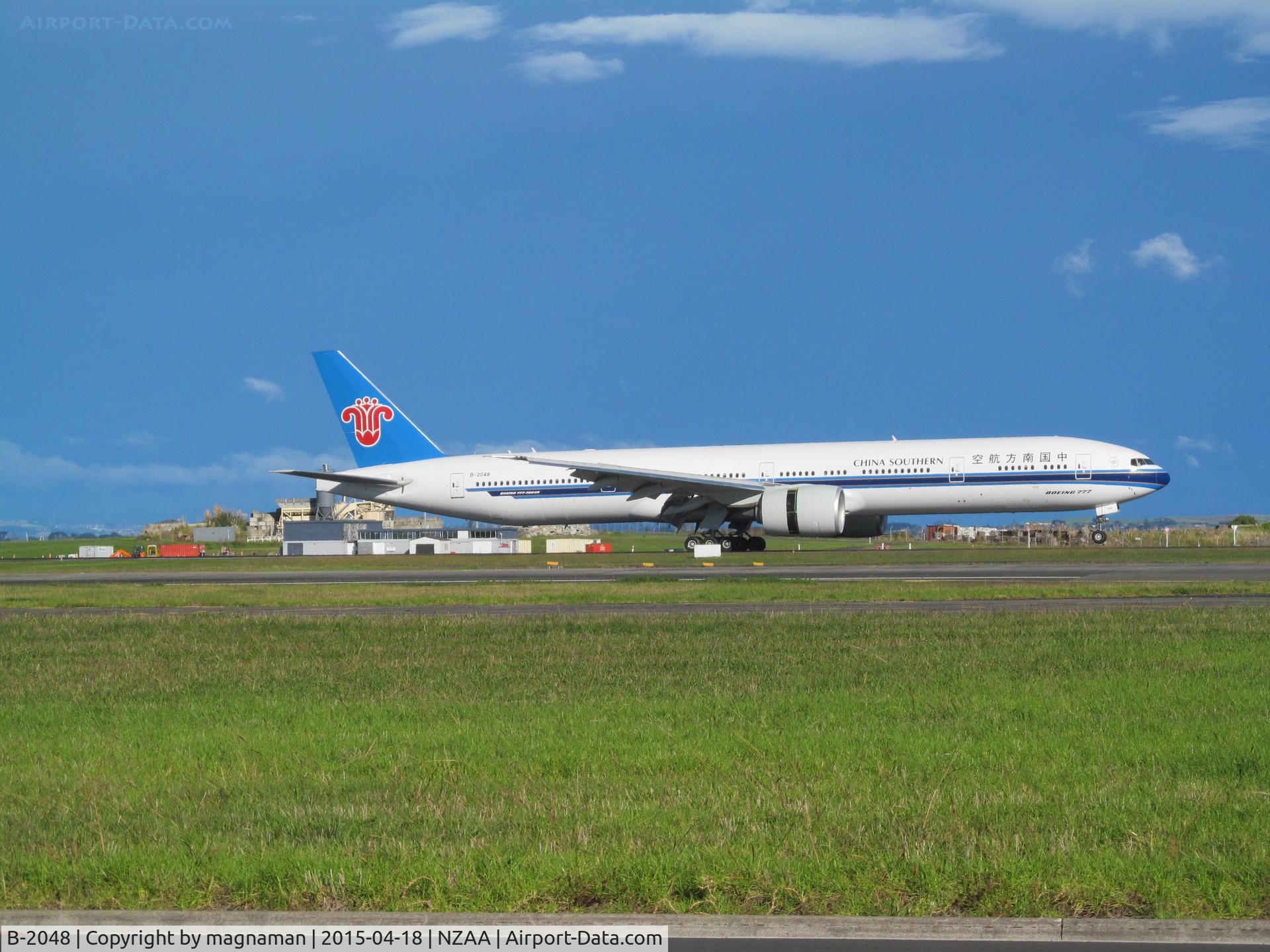B-2048, 1914 Boeing 777-31B/ER C/N 43220, touchdown at AKL