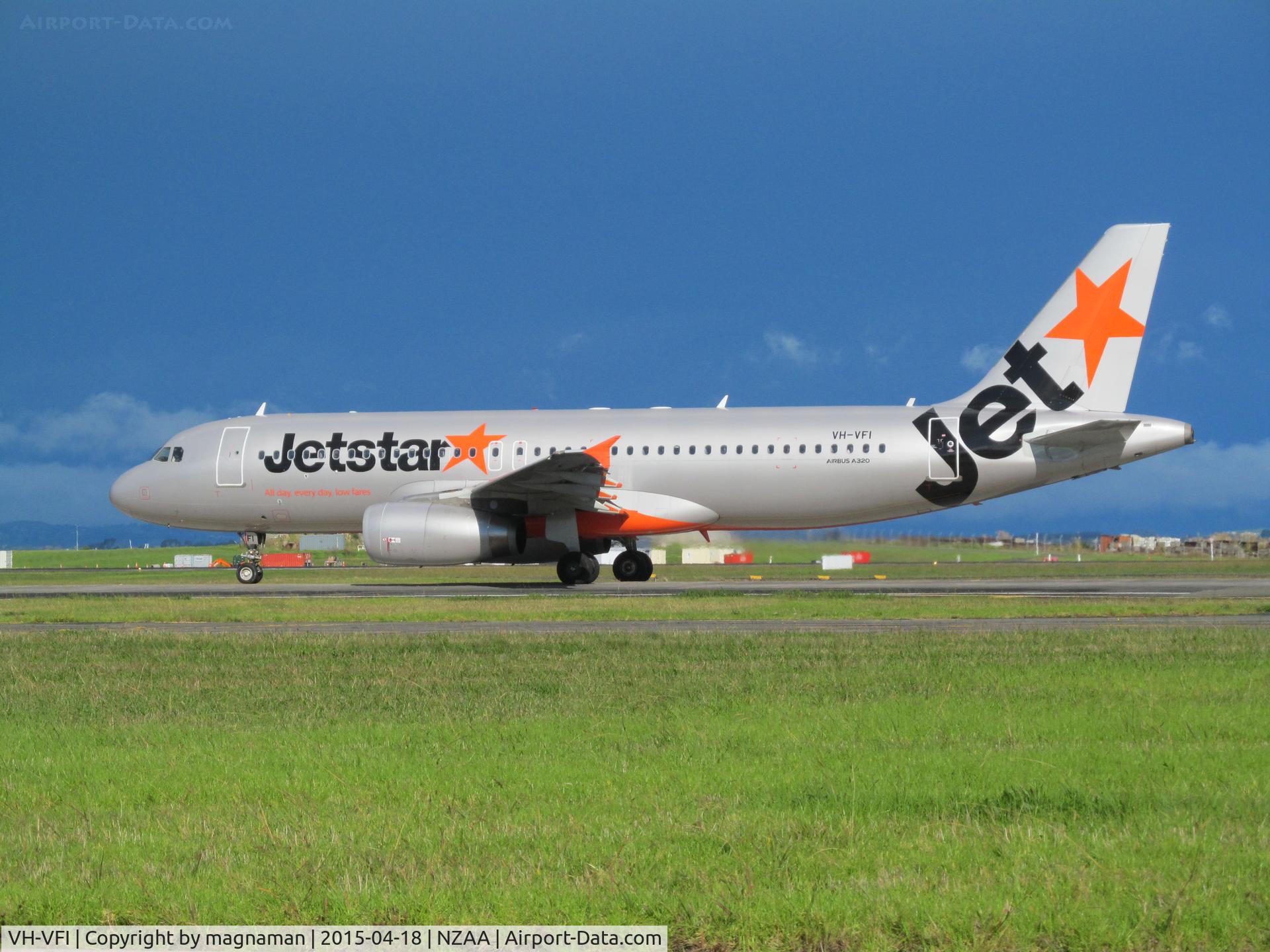VH-VFI, 2012 Airbus A320-232 C/N 5270, That's a black sky behind not blue - had a massive storm in morning.