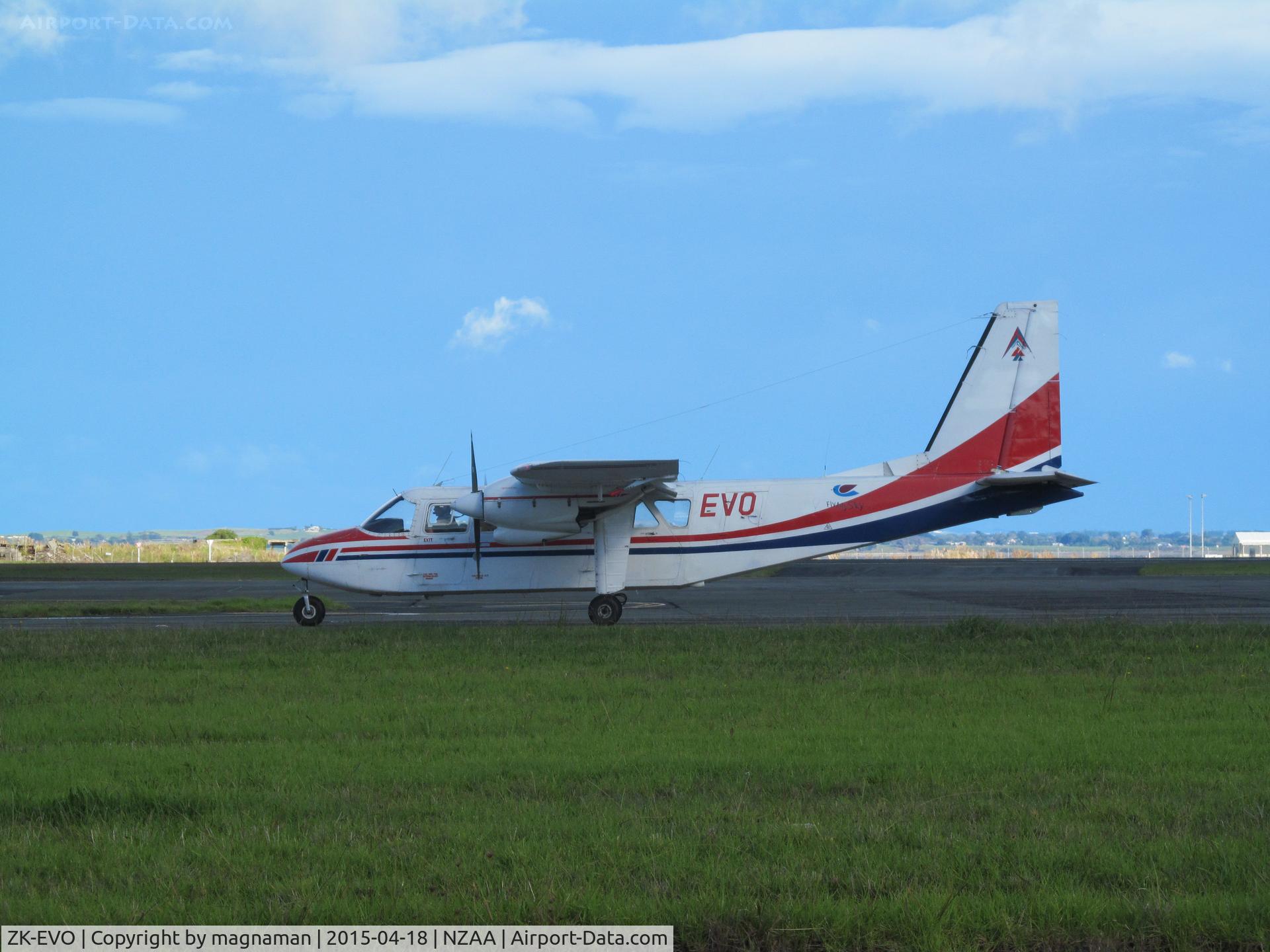ZK-EVO, 1976 Britten-Norman BN-2A-26 Islander C/N 785, off to great barrier island