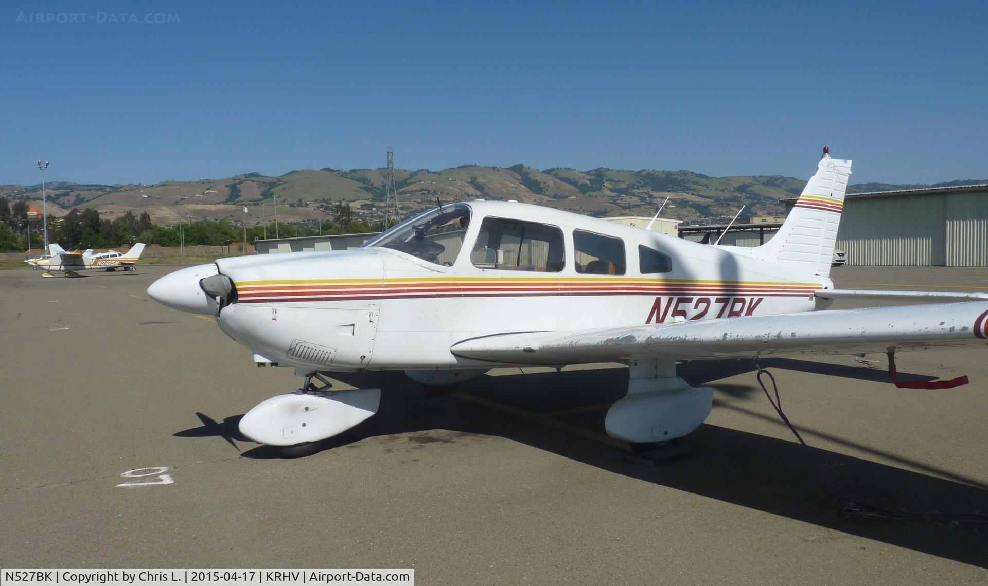 N527BK, 1978 Piper PA-28-181 C/N 28-7890310, A local (?) 1978 Piper 28 sitting at the south tie downs at Reid Hillview.