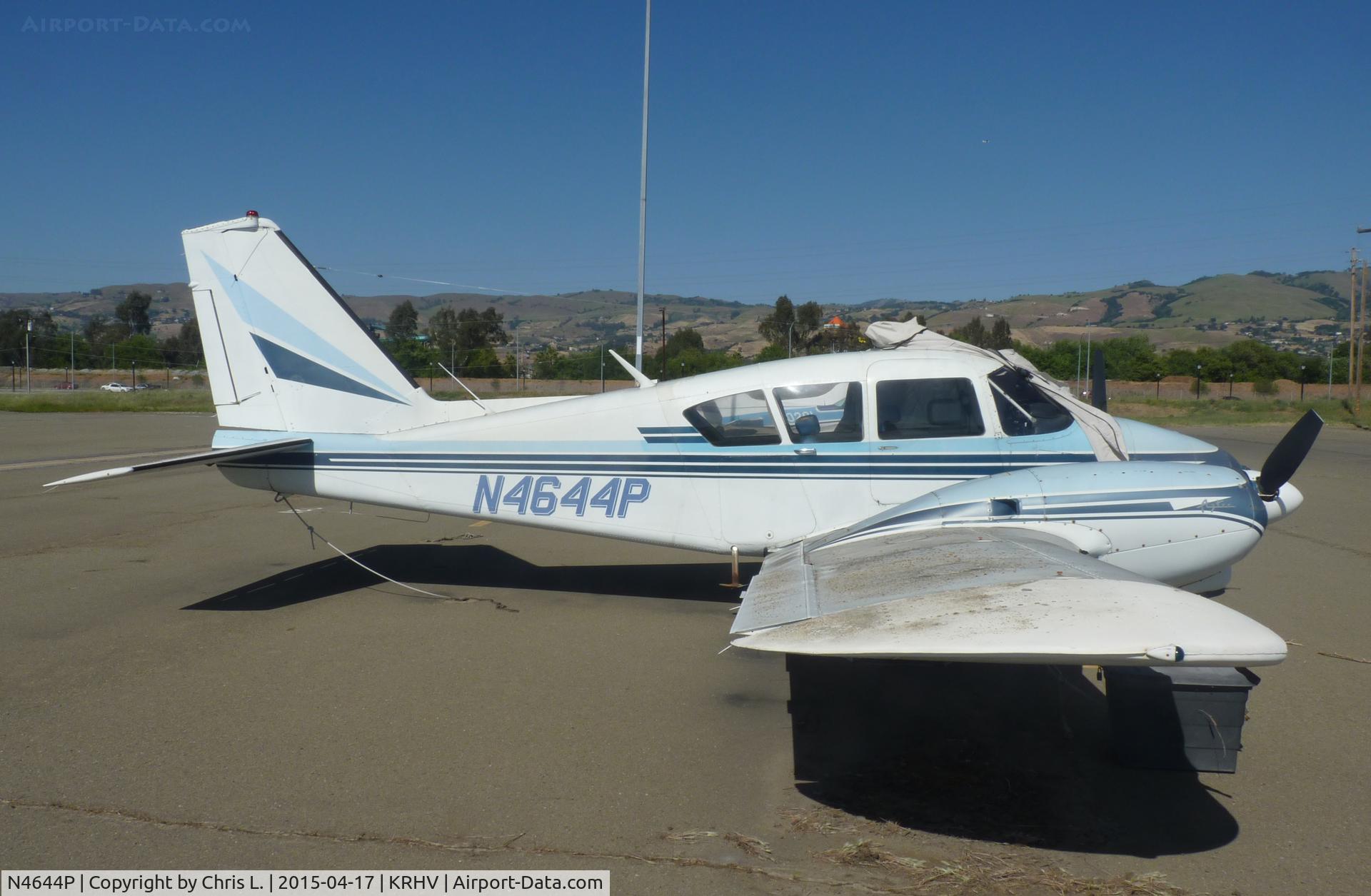 N4644P, 1960 Piper PA-23-250 C/N 27-165, A local 1960 Piper Aztec sitting at the south tie downs at Reid Hillview.