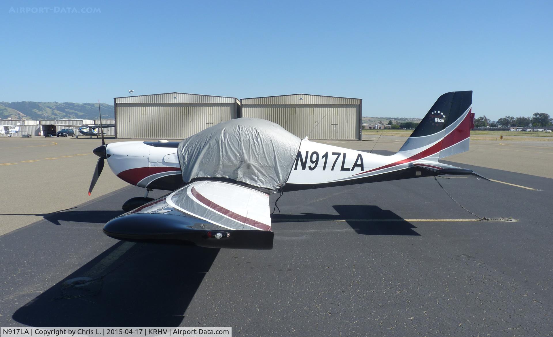 N917LA, 2007 Evektor-Aerotechnik Sportstar Plus C/N 20070917, A transient 2007 SportStar sitting on the transient ramp at Reid Hillview.