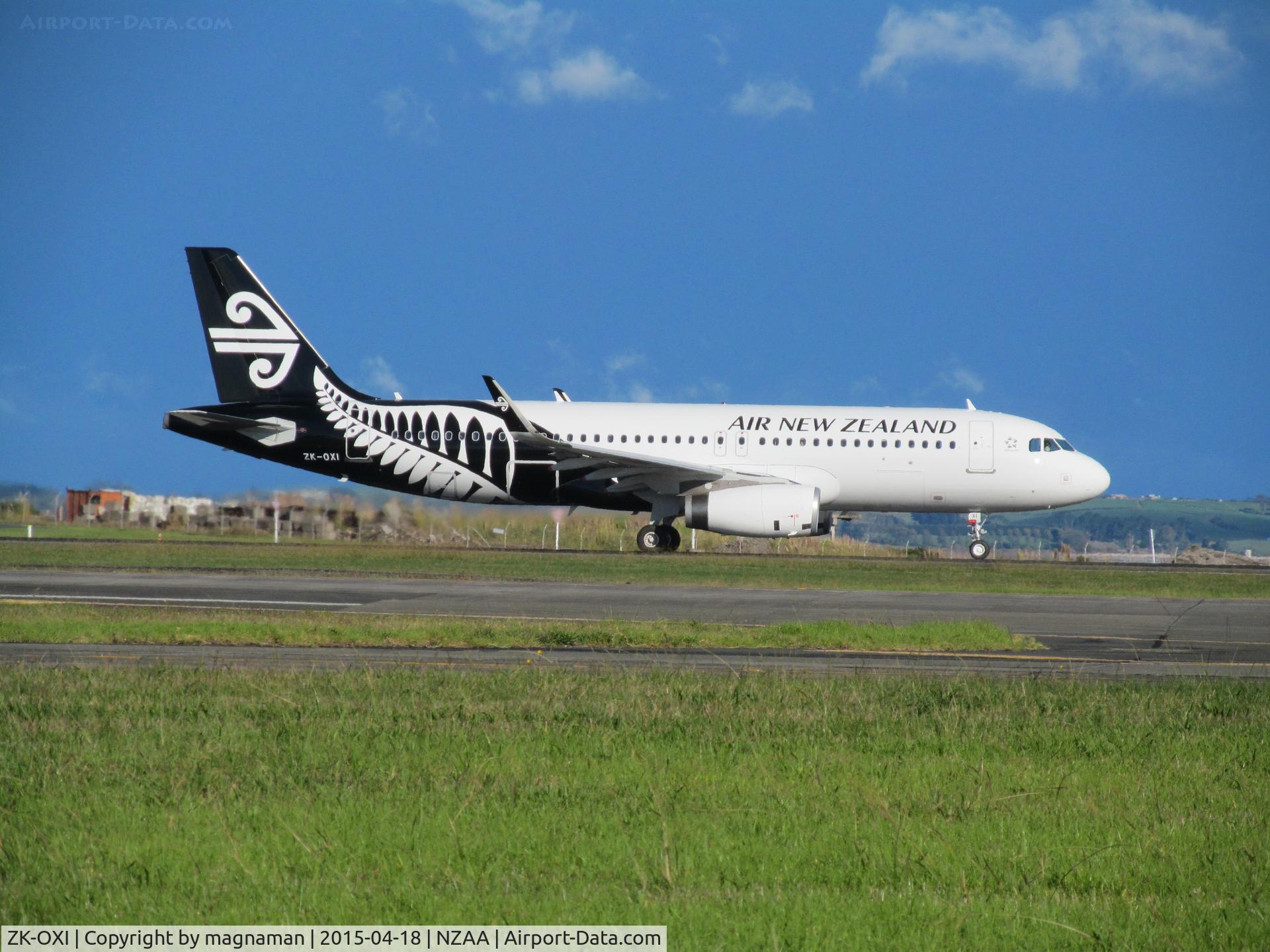 ZK-OXI, 2015 Airbus A320-232 C/N 6533, on runway