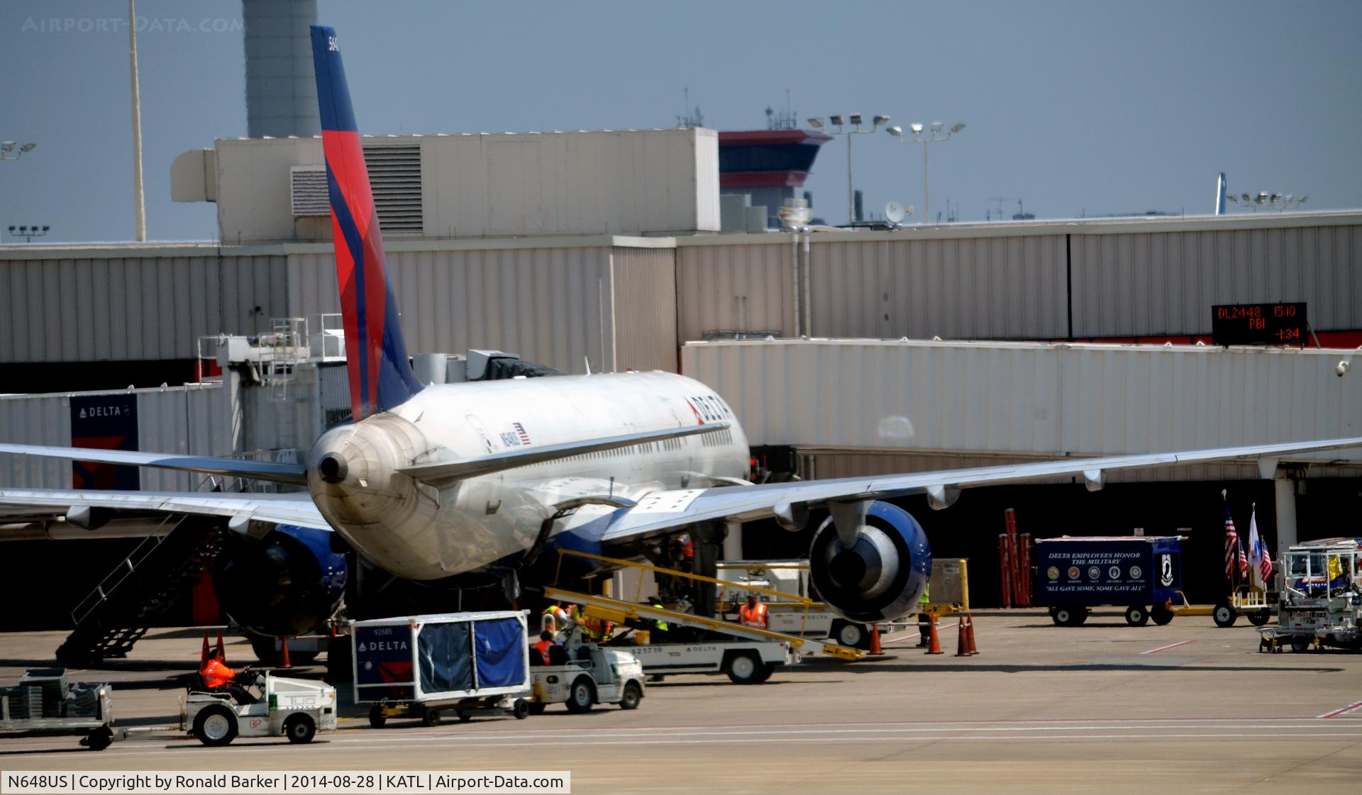 N648US, 1988 Boeing 767-201 C/N 23900, At the gate Atlanta